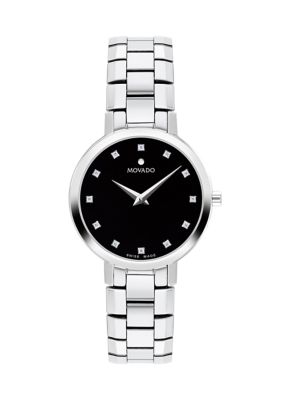 Movado Women's Faceto Black Watch