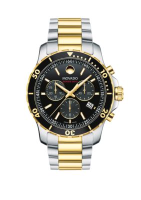 Movado Men's 2-Tone Stainless Steel Series 800 Bracelet Watch -  0885997234412