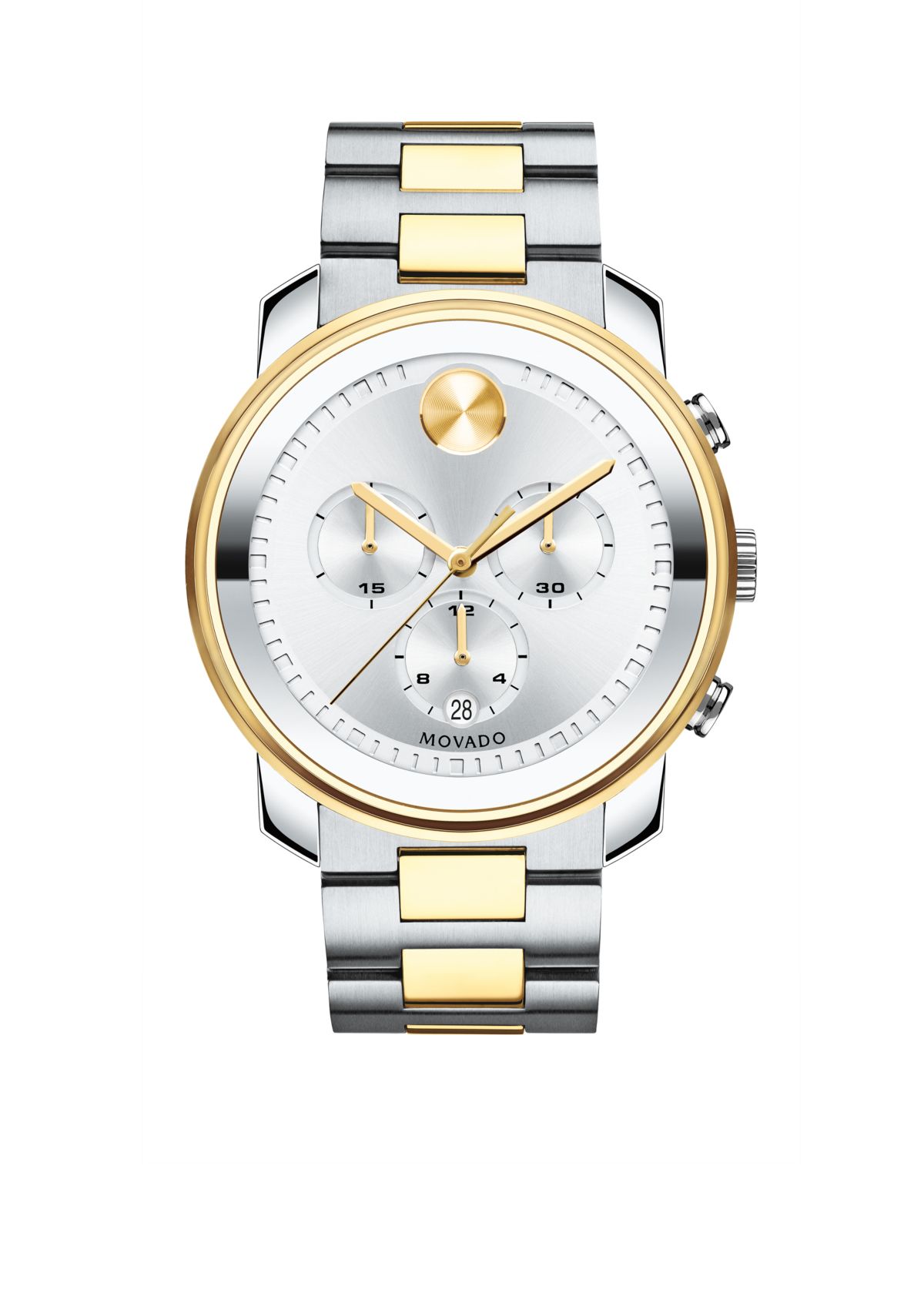 Mens Stainless Steel Bold Chronograph Watch