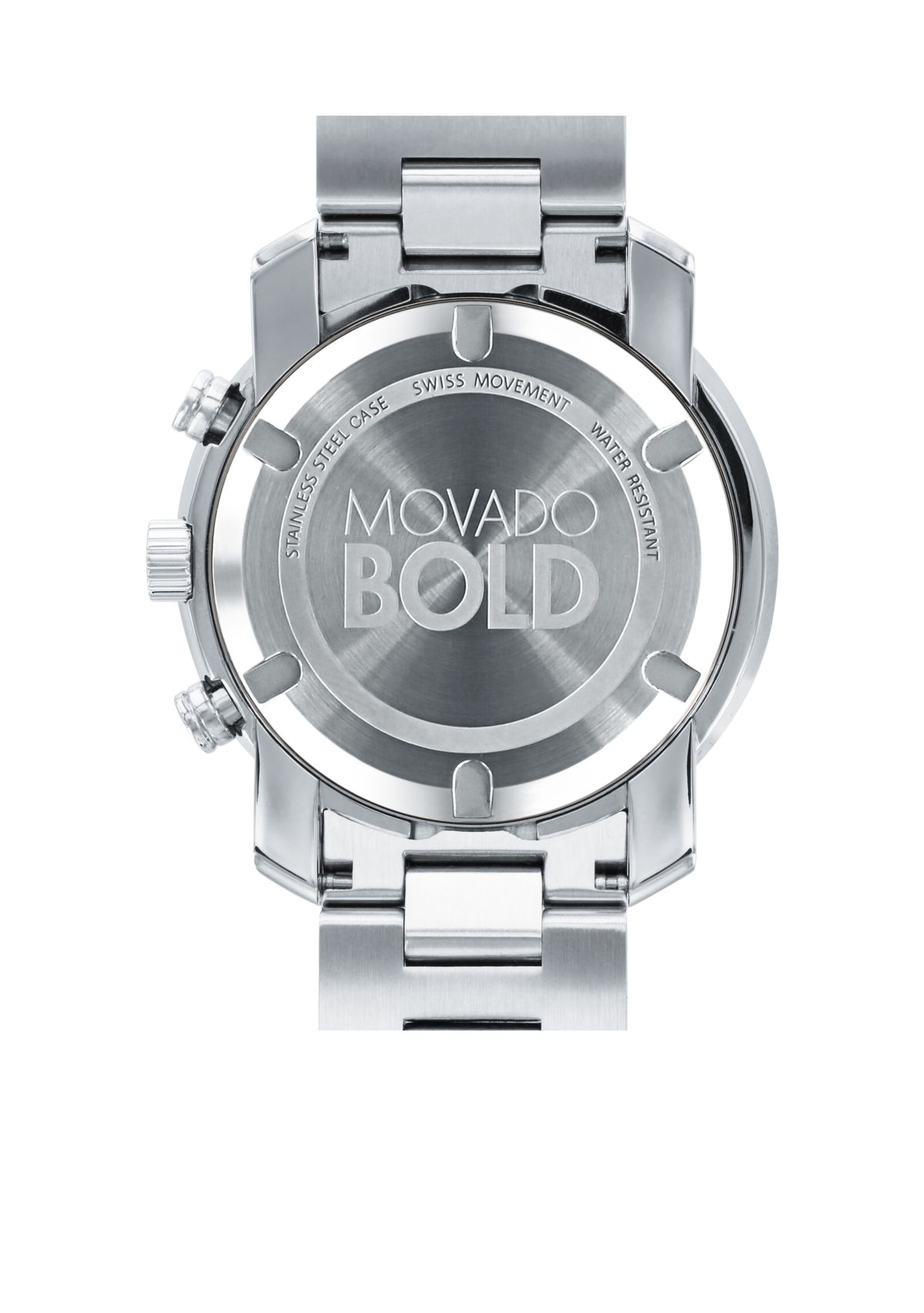 Mens Stainless Steel Bold Chronograph Watch