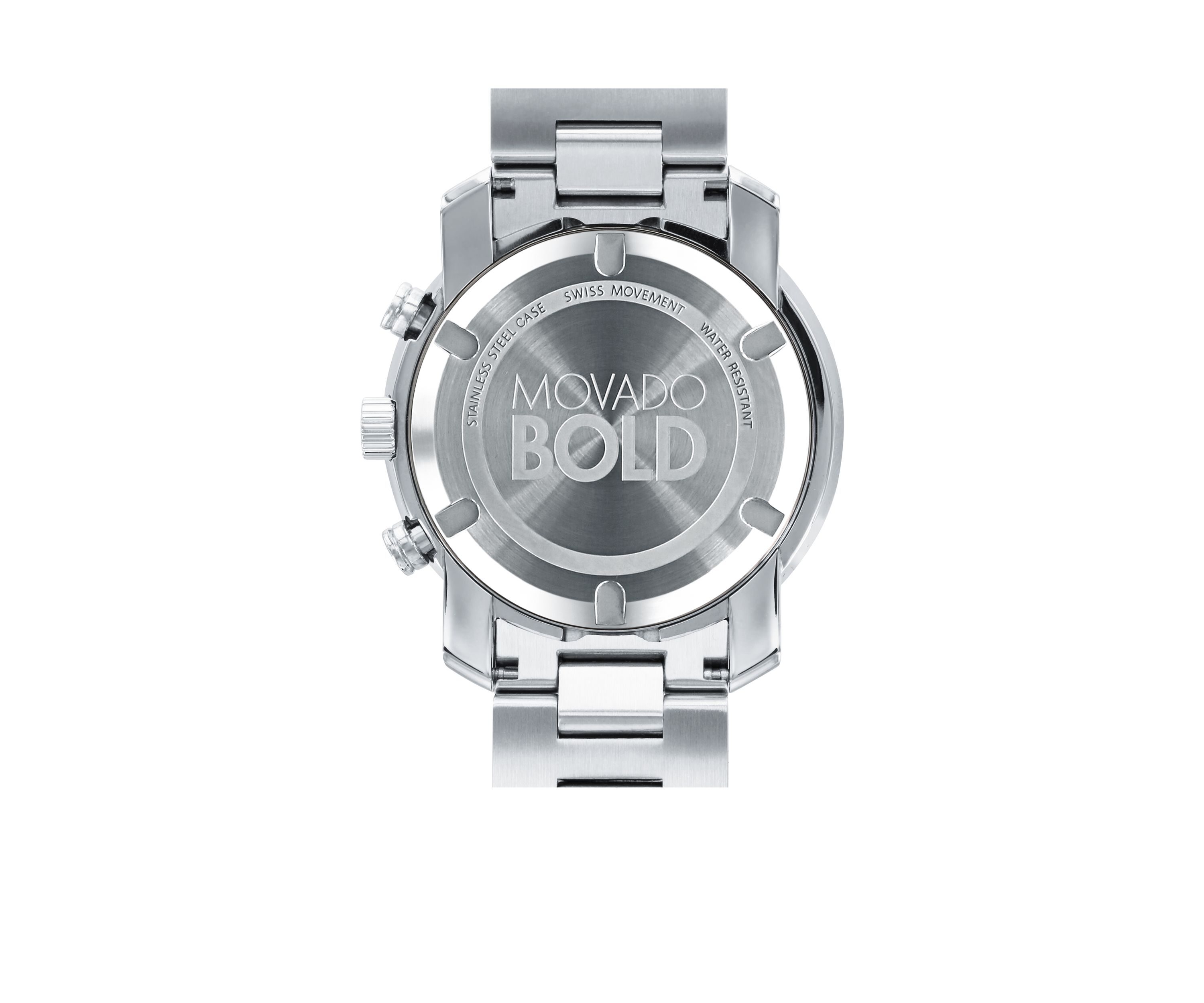 Mens Stainless Steel Bold Chronograph Watch