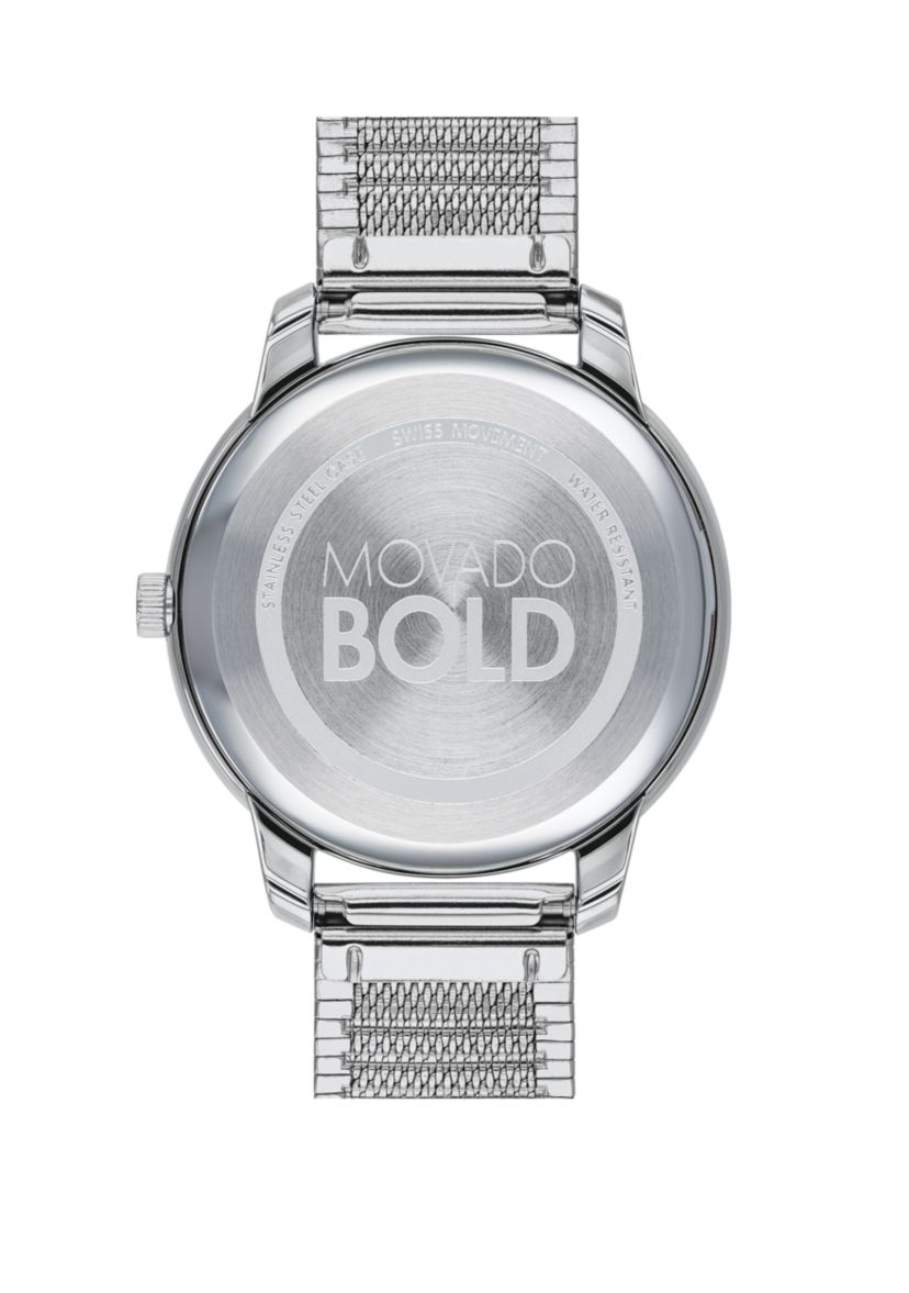 Thin Stainless Steel BOLD Mesh Bracelet Watch