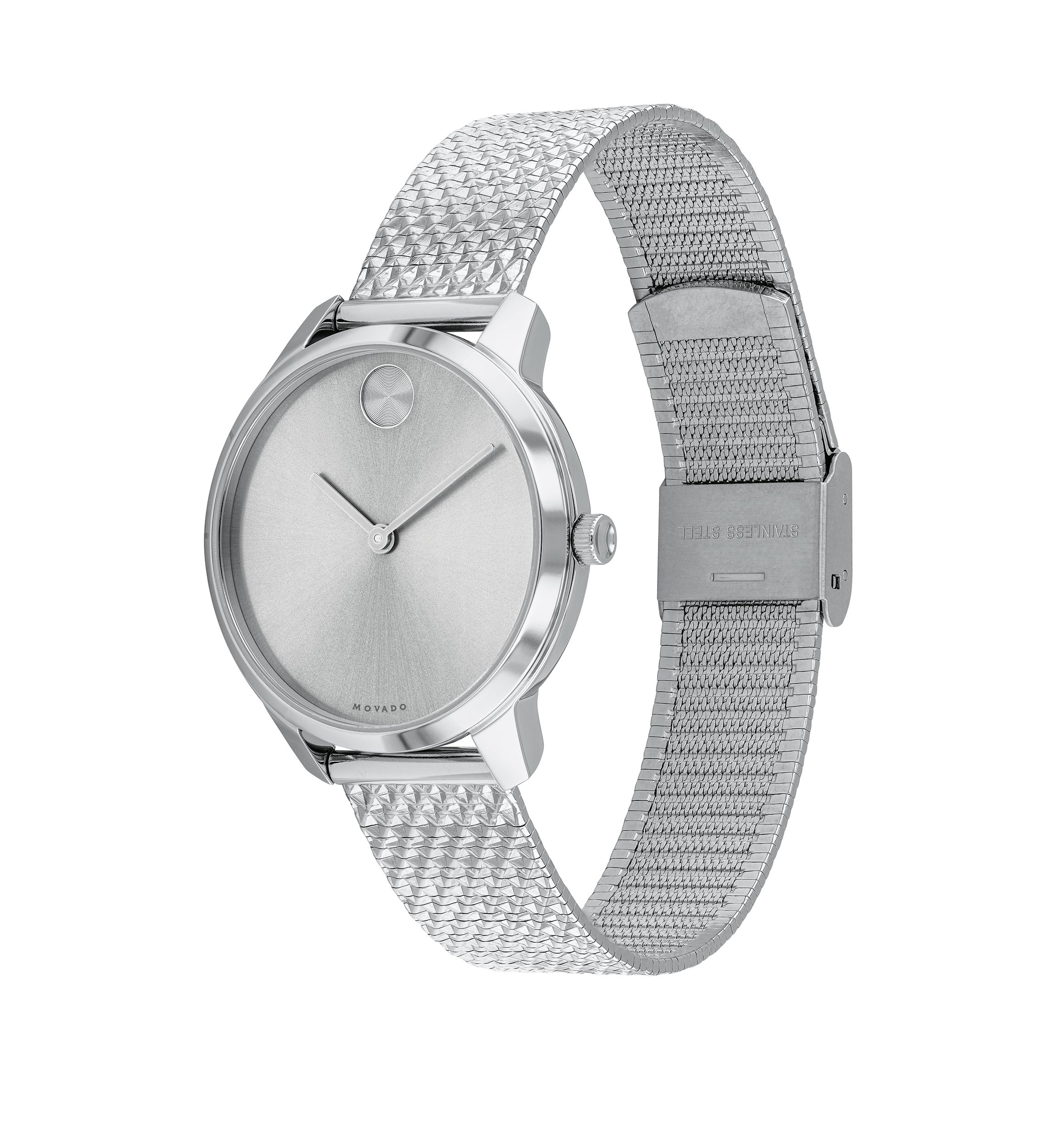 Thin Stainless Steel BOLD Mesh Bracelet Watch