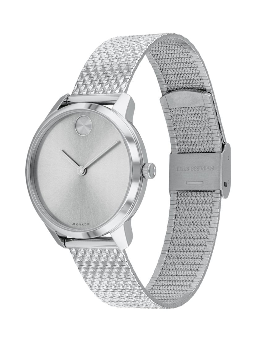 Thin Stainless Steel BOLD Mesh Bracelet Watch