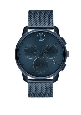 Men's 42 Millimeter Stainless Steel Bold Mesh Bracelet Watch
