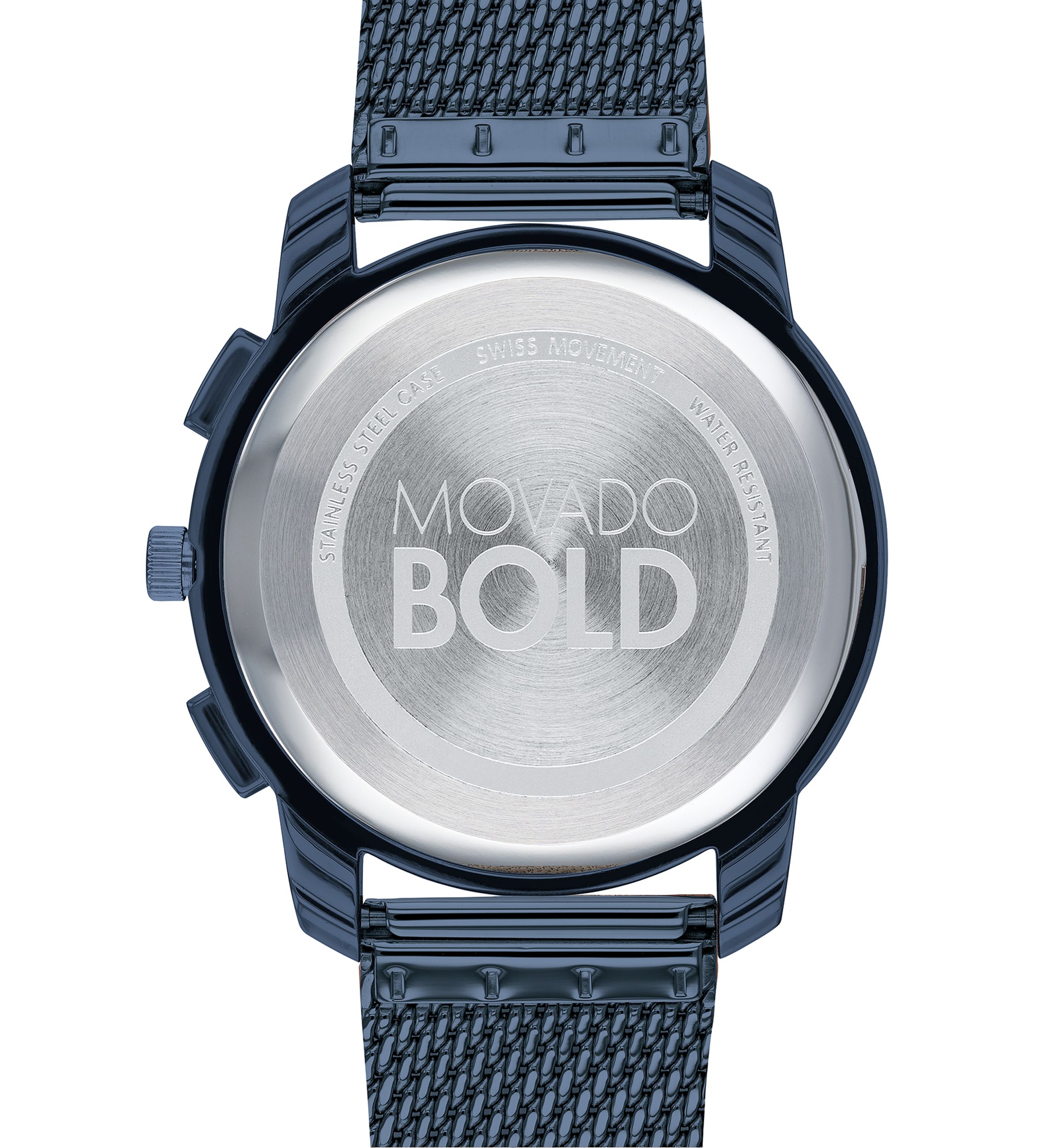 Mens 42 Millimeter Stainless Steel Bold Mesh Bracelet Watch