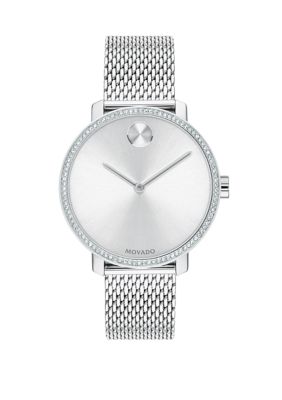 Movado Women's Stainless Steel Bold Mesh Bracelet Watch