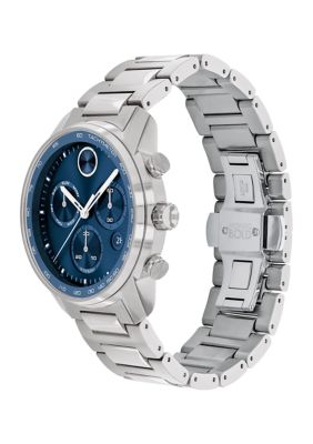 Bold Blue Dial Bracelet Watch 