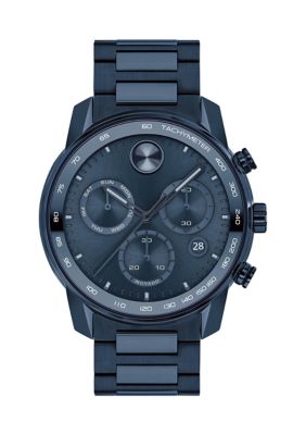 Movado Men's Bold Dark Blue Bracelet Watch