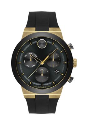 Movado Men's Bold Fusion Pale Gold And Black Watch