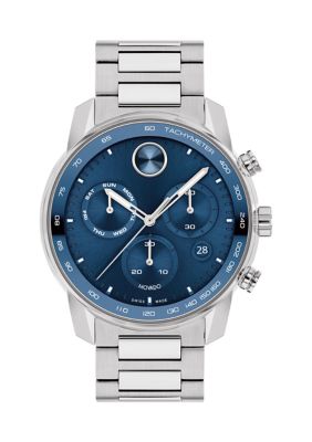 Movado Men's 44 Millimeter Stainless Steel Chronograph Watch