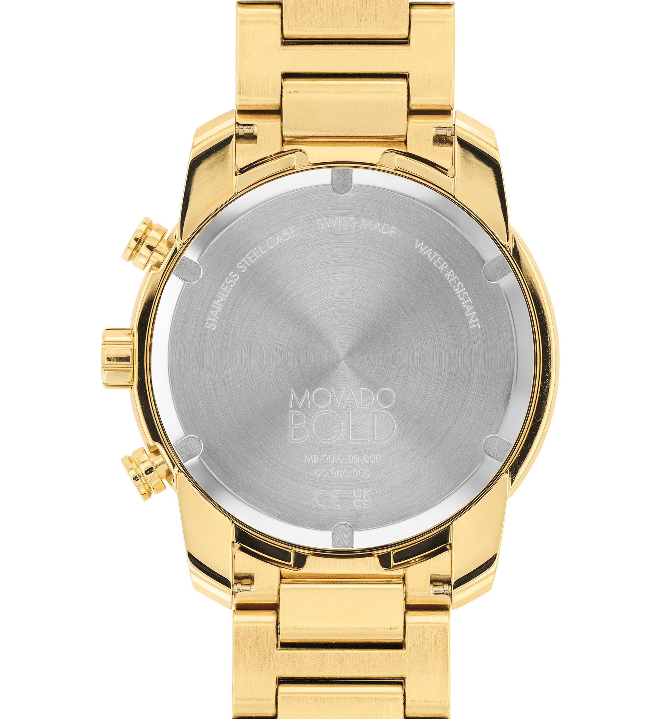 Bold Gold Steel Bracelet Watch