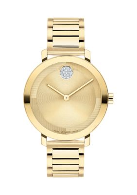 Movado Women's Bold Evolution 2 Gold Bracelet Watch -  0885997484169