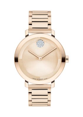 Movado Women's Bold Evolution 2 Rose Gold Bracelet Watch -  54002803601107