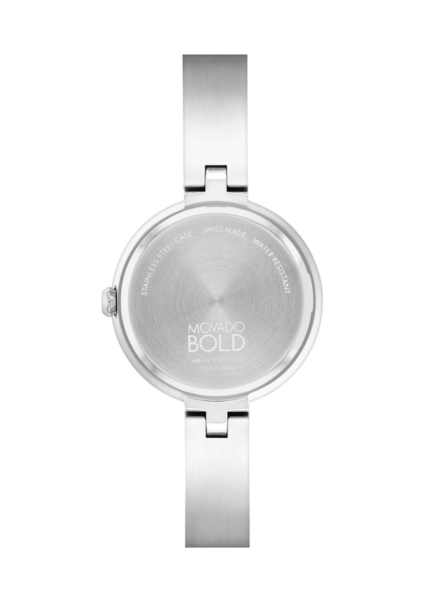 Pink Dial Bangle Watch 