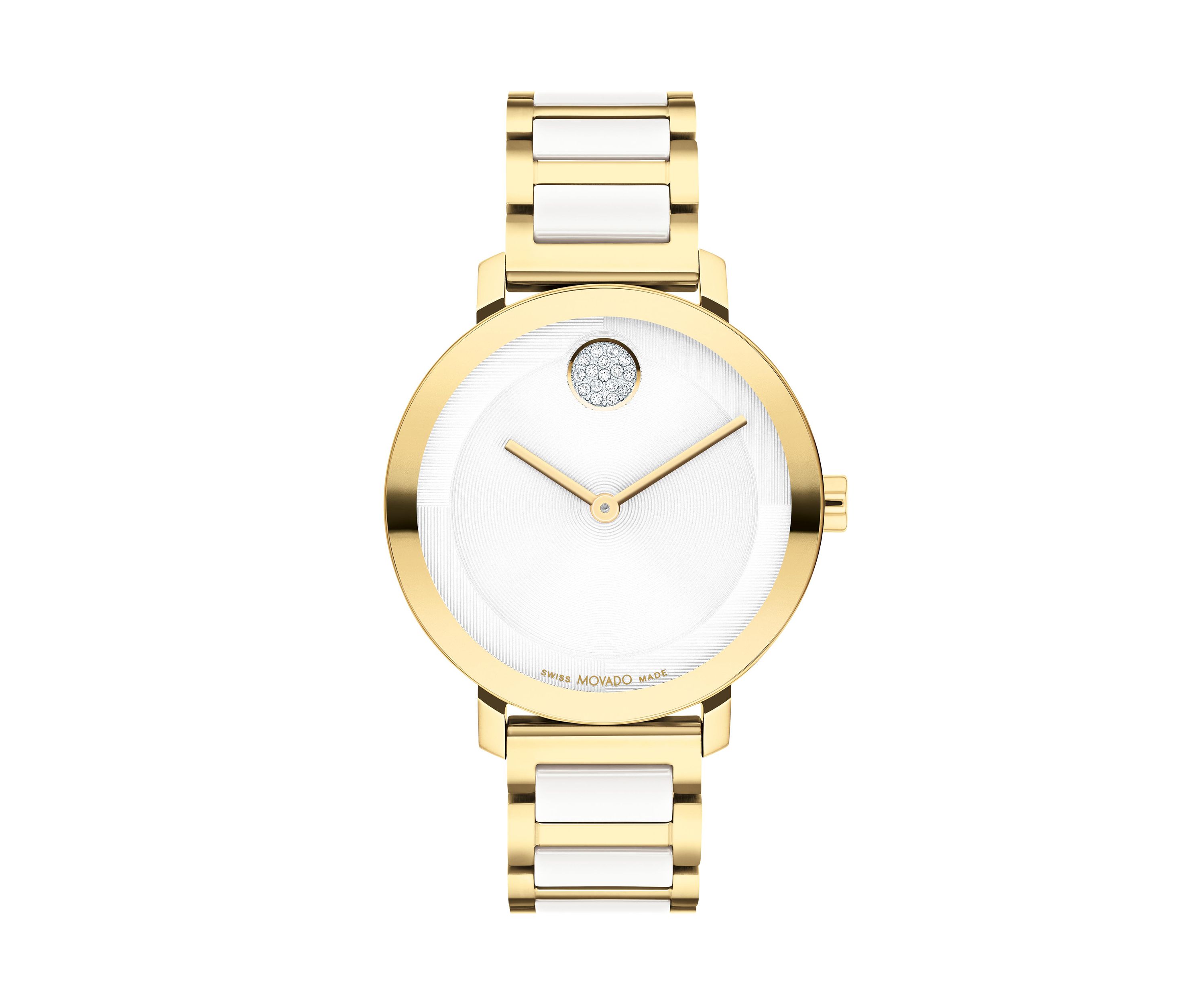 LDS Bold Evolution 34 Millimeter Gold Steel Watch