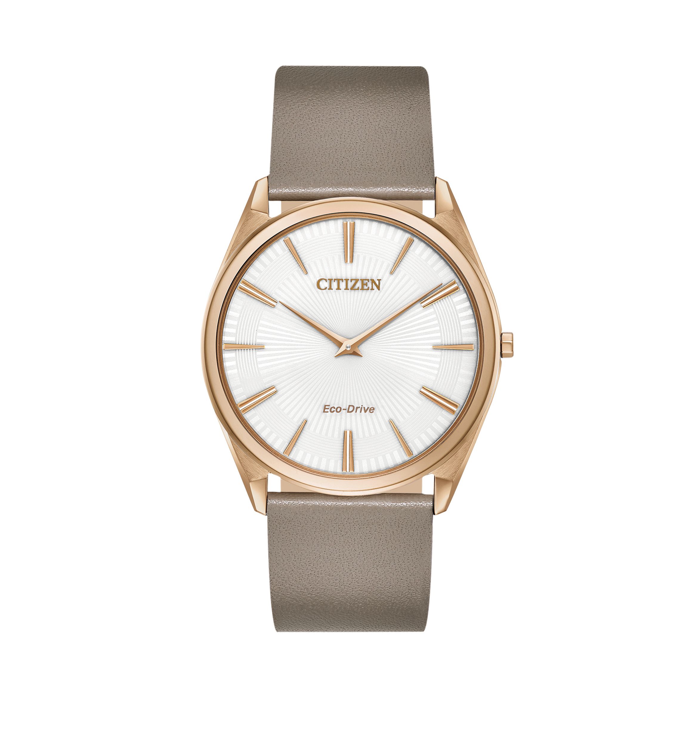 Eco Stiletto Taupe Leather Watch