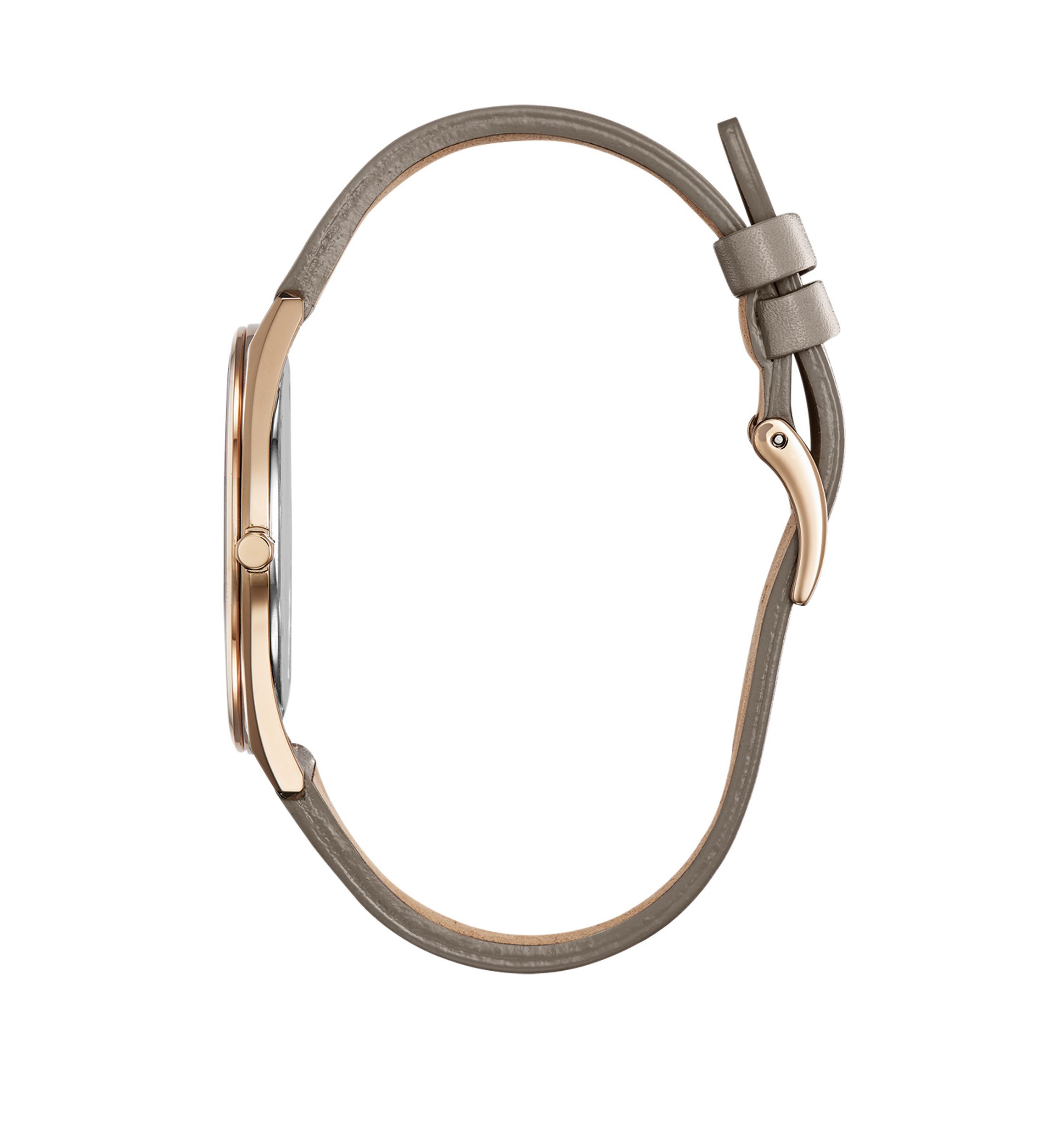 Eco Stiletto Taupe Leather Watch