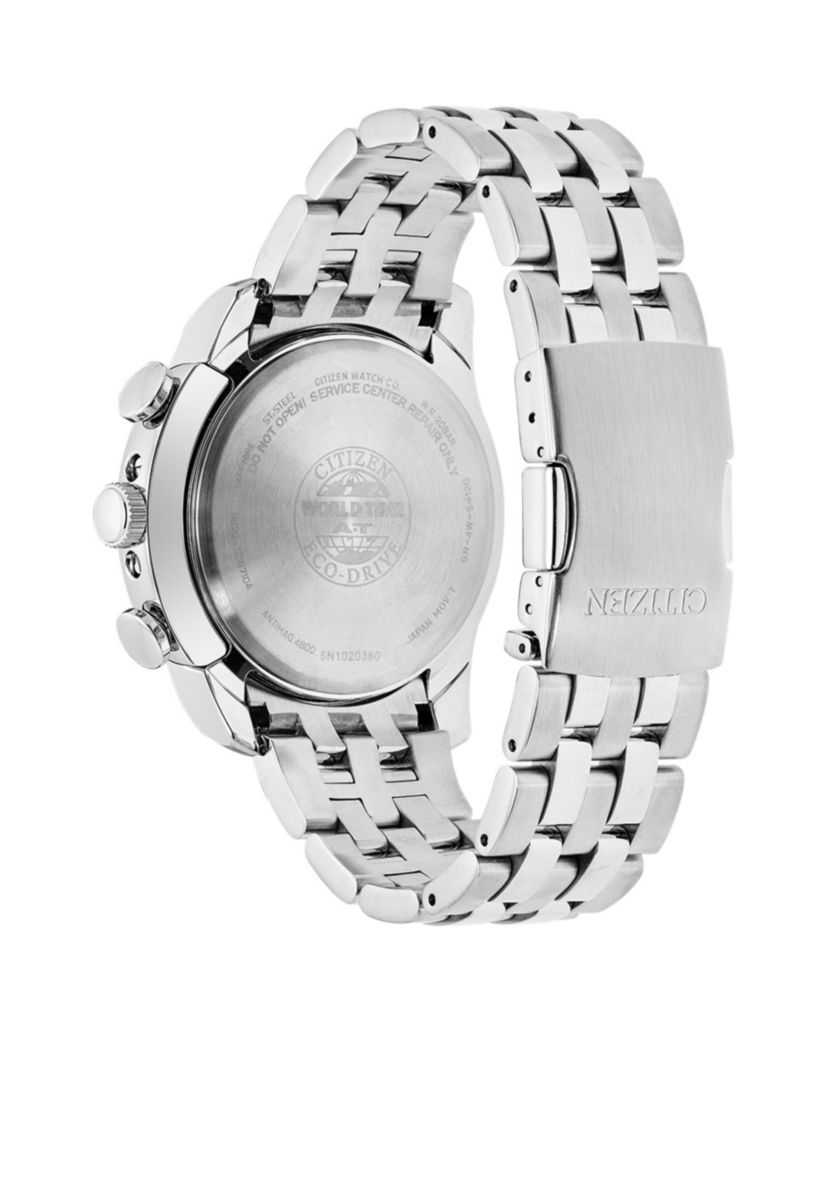 Eco-Drive Mens World Time A-T Watch