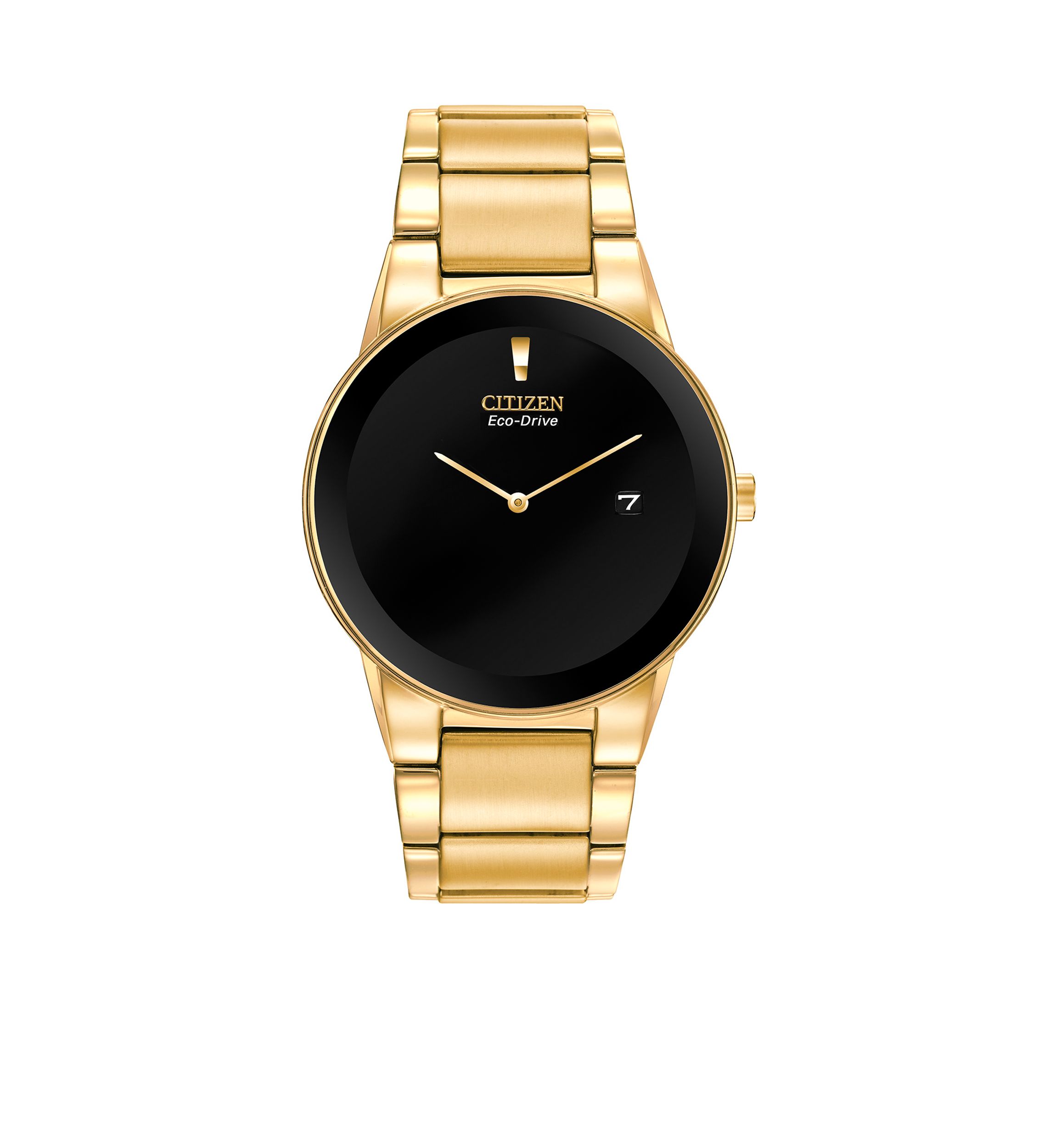 Mens Eco-Drive Gold Tone Stainless Steel Axiom Watch