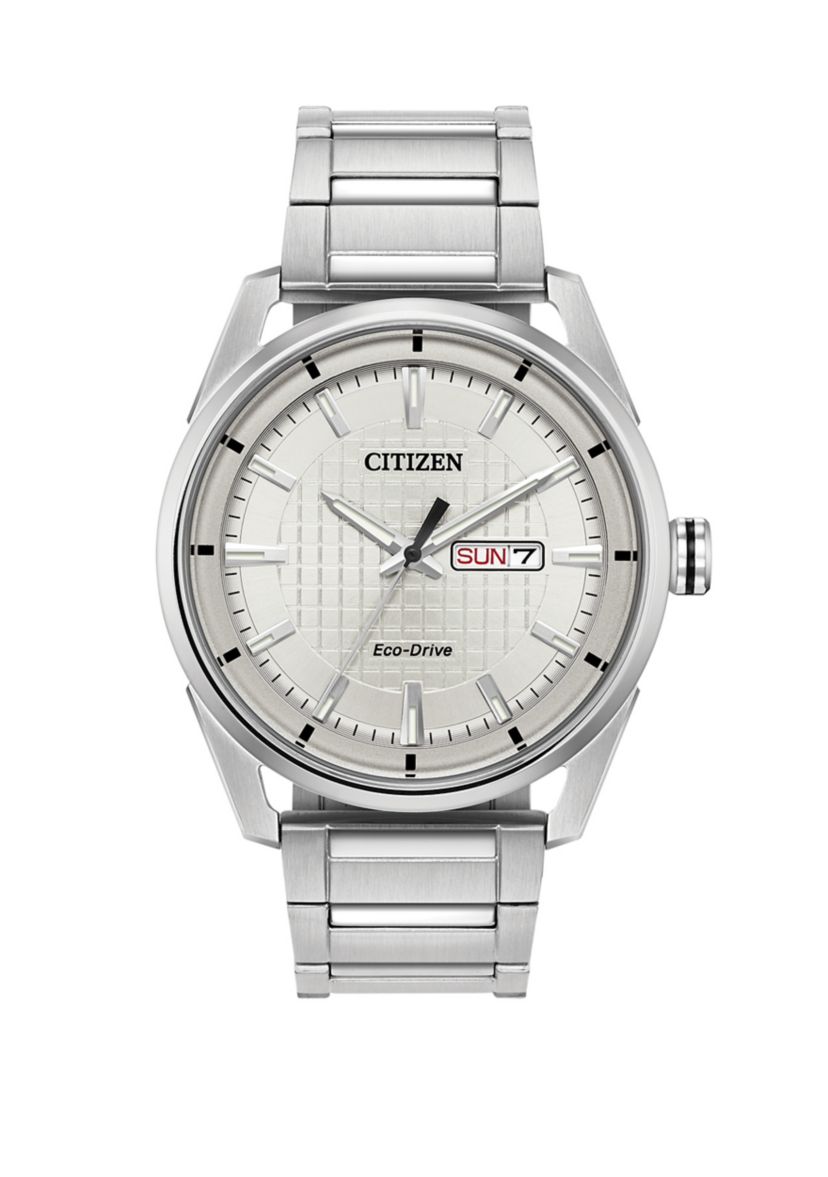 Drive Mens Silver Tone Bracelet Watch