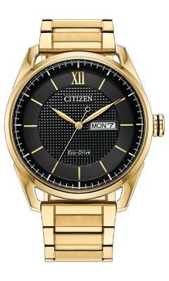 CITIZEN Men's Classic Gold-Tone Stainless Steel Bracelet Watch 42mm