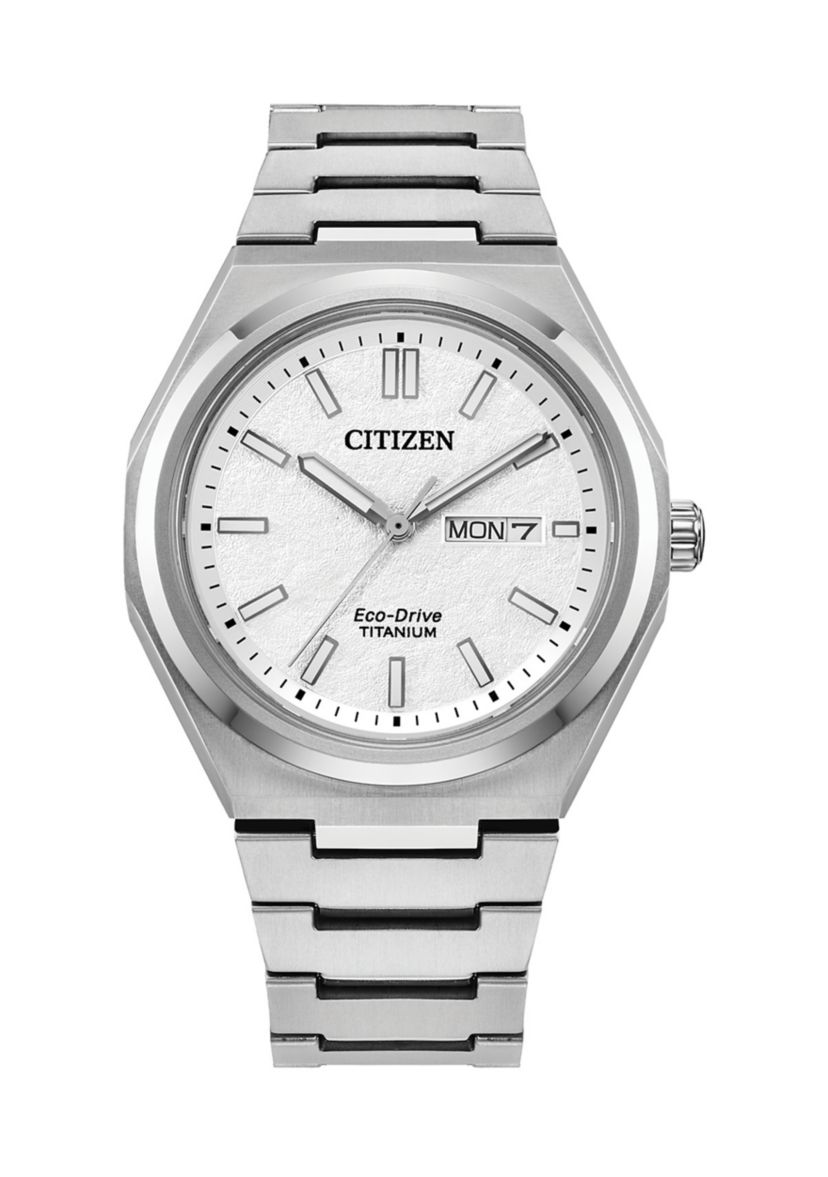 Citizen Mens  Zenshin Super Titanium Bracelet Watch 39.5 mm