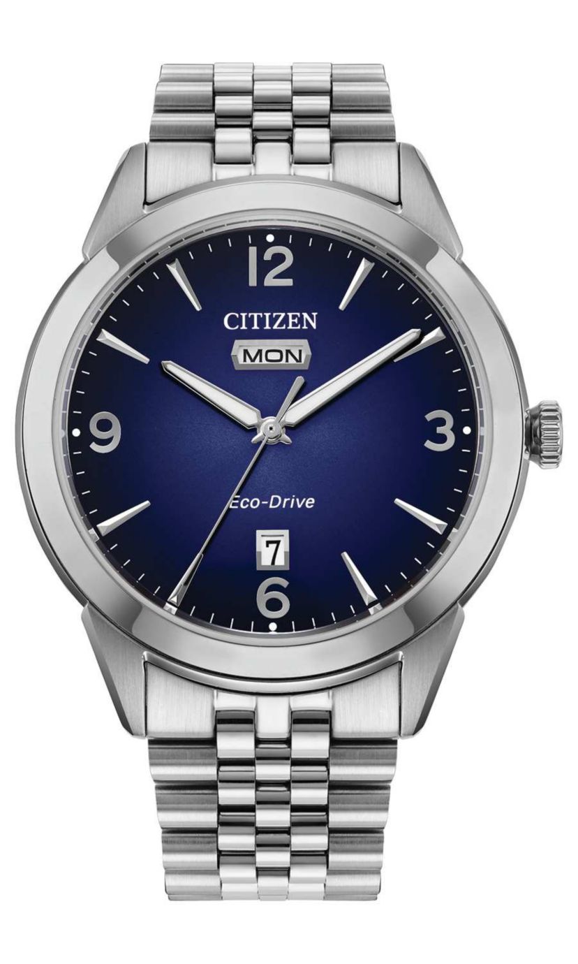 CITIZEN Citizen Mens Dress/Classic Eco Rolan Silver-Tone  display picture 3