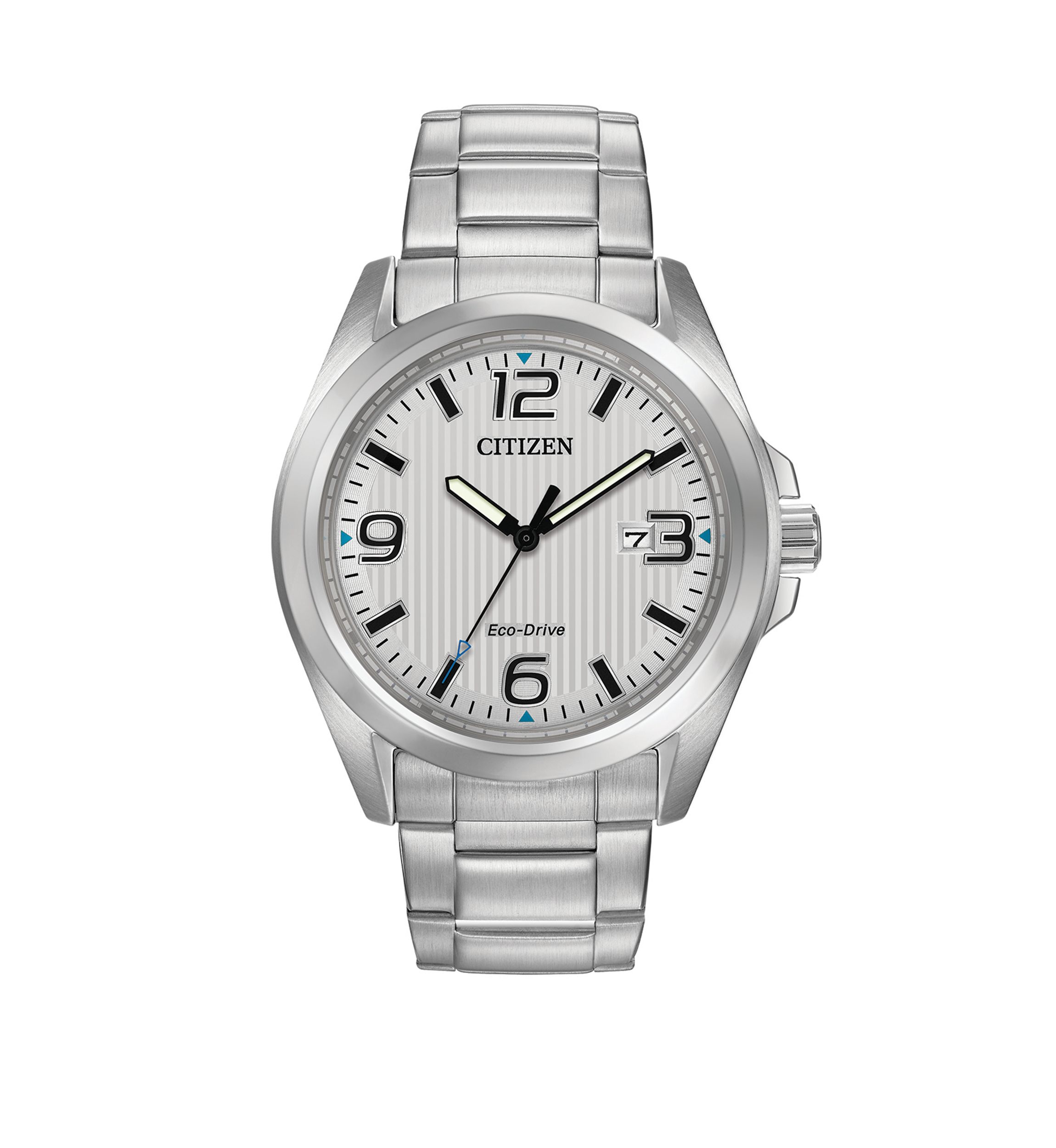 Garrison Mens Silver Tone Bracelet Watch
