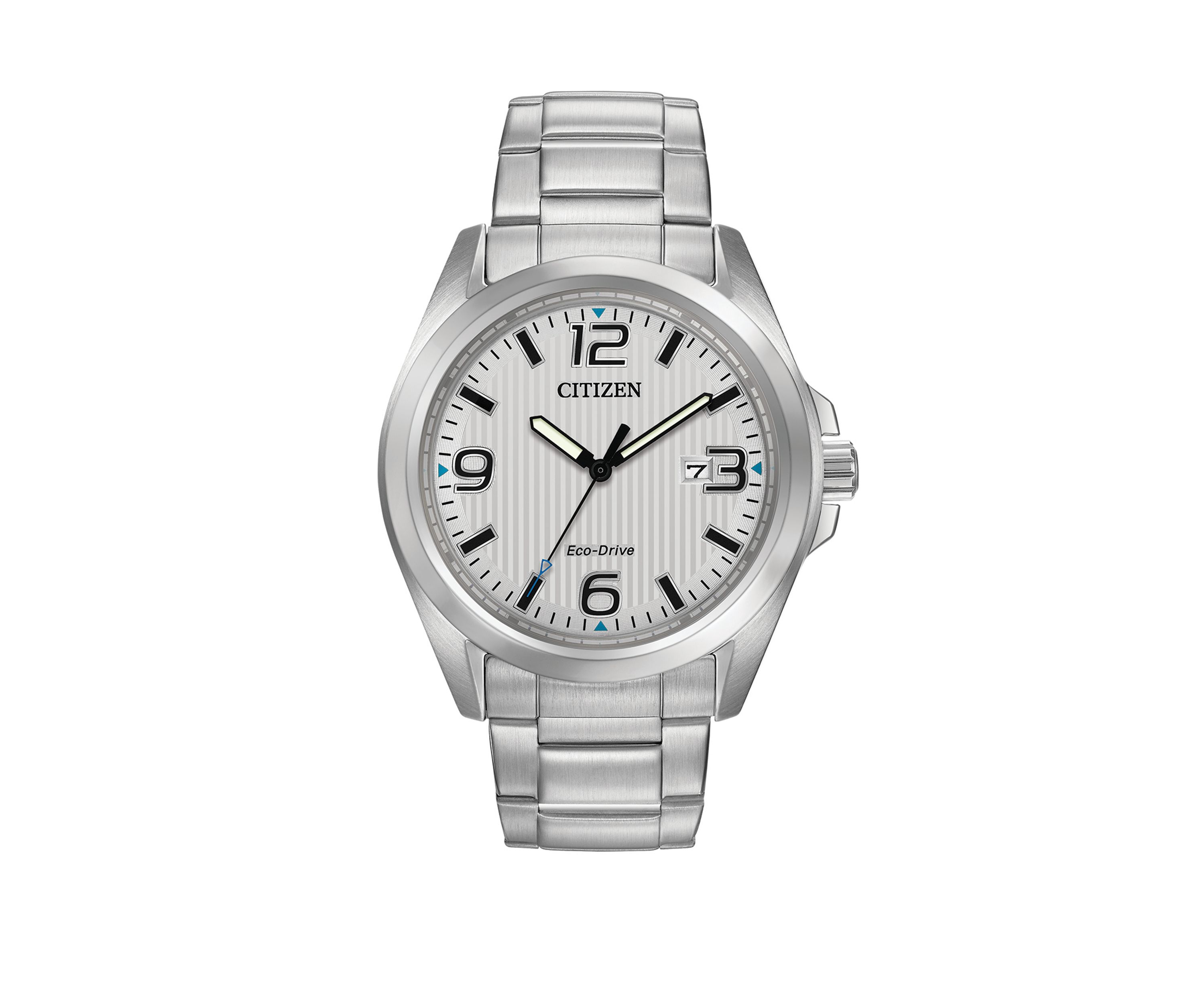 Garrison Mens Silver Tone Bracelet Watch
