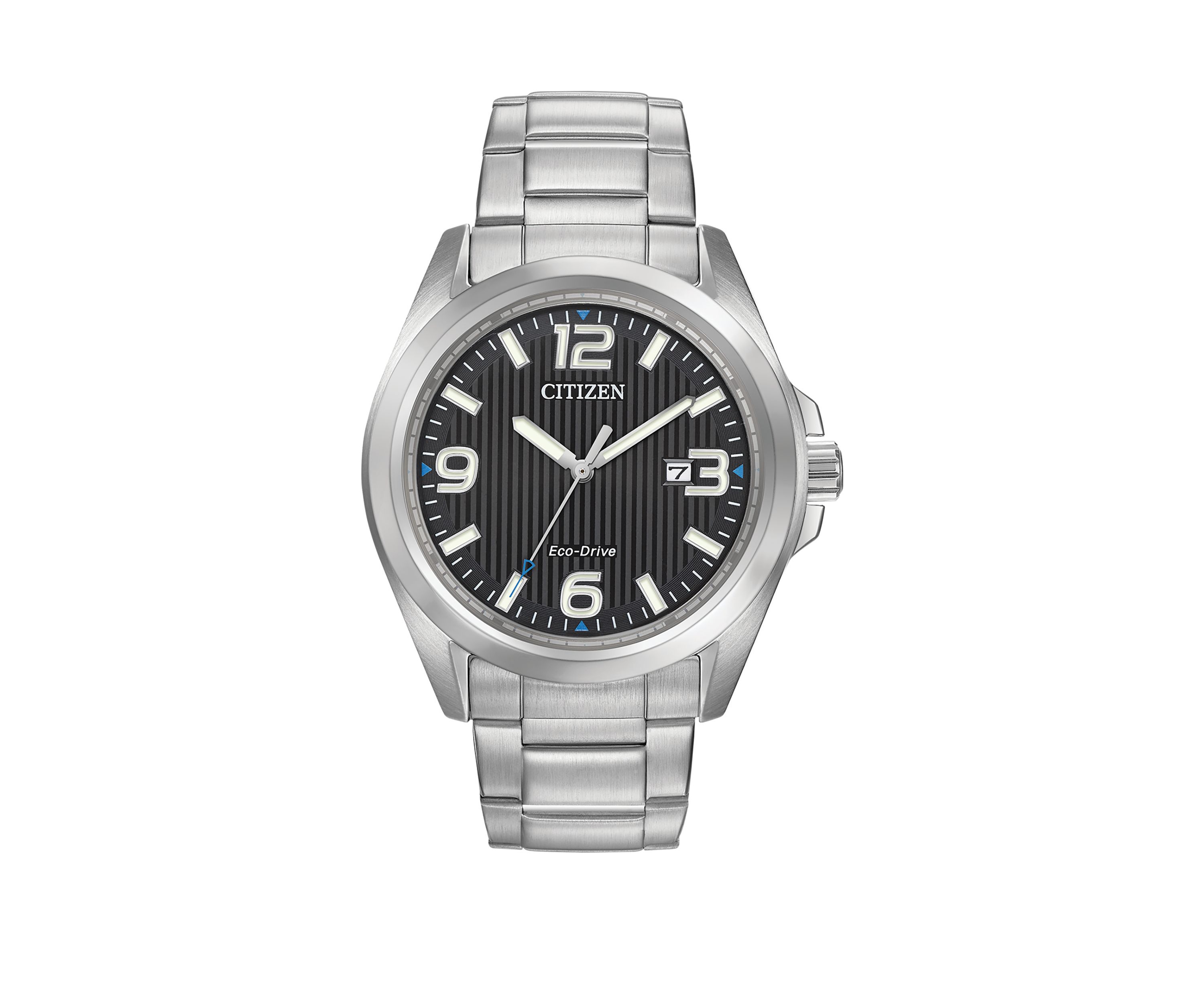 Mens Garrison Silver Tone Bracelet Watch