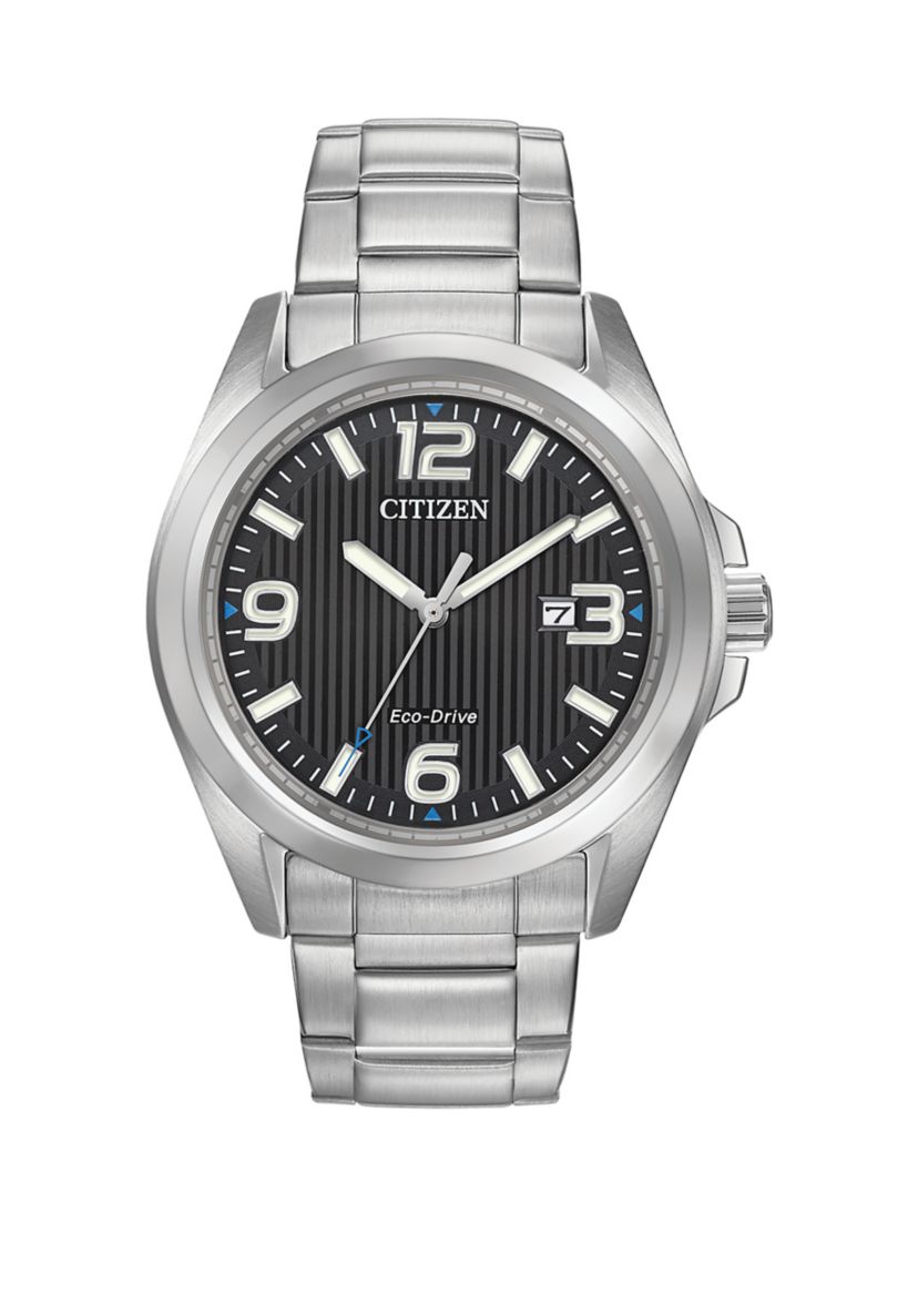 Mens Garrison Silver Tone Bracelet Watch