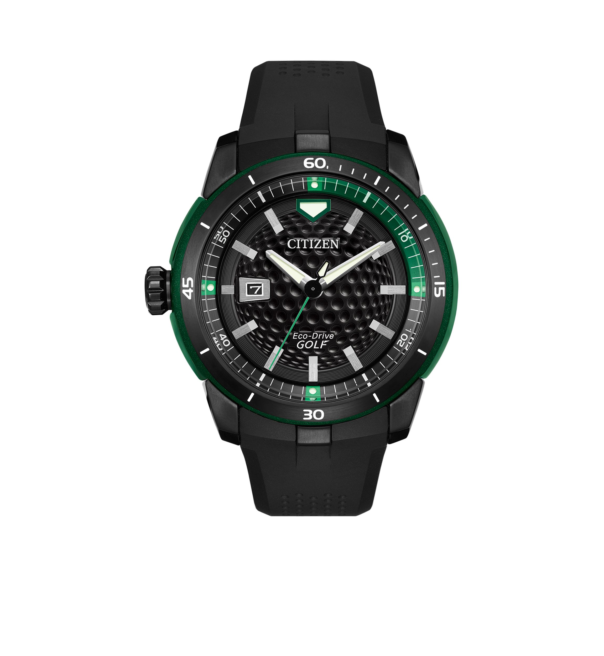 Mens Eco-Drive Golf Black Watch