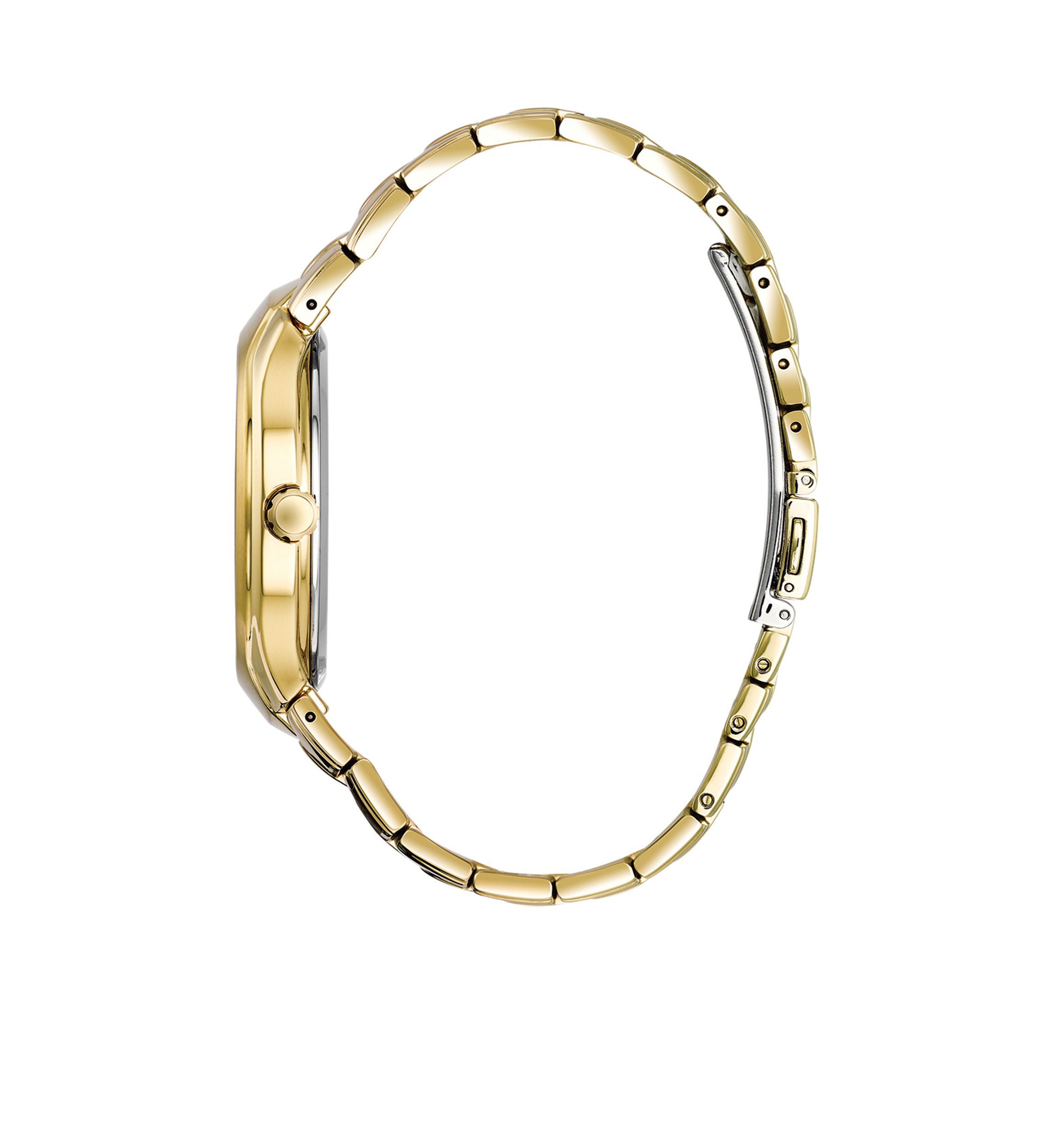 Mens Eco-Drive Paradigm Gold-Tone Stainless Steel Watch