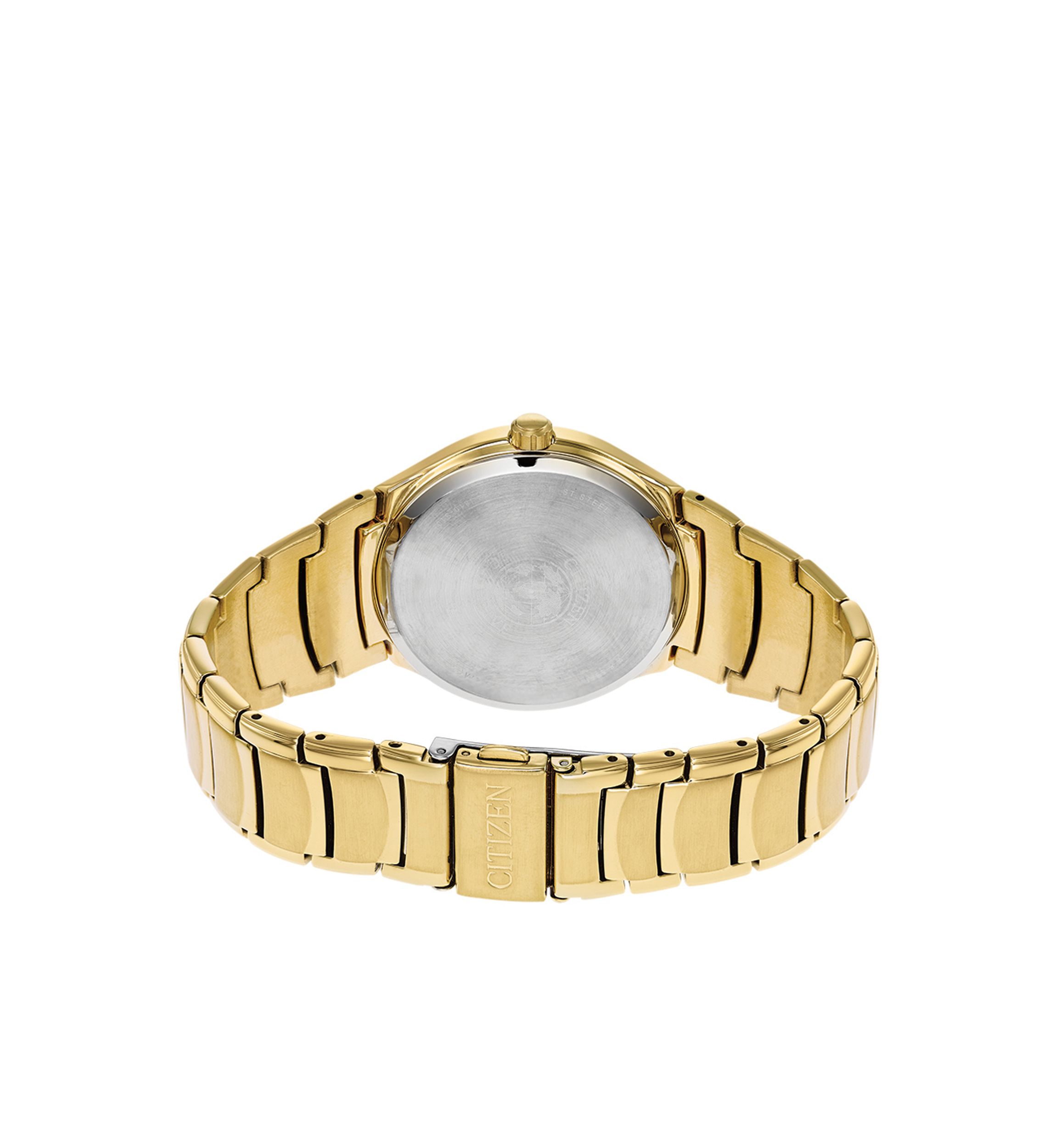 Mens Eco-Drive Paradigm Gold-Tone Stainless Steel Watch