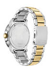 Citizen Eco-Drive Sport Mens Two Tone Stainless Steel Bracelet Watch