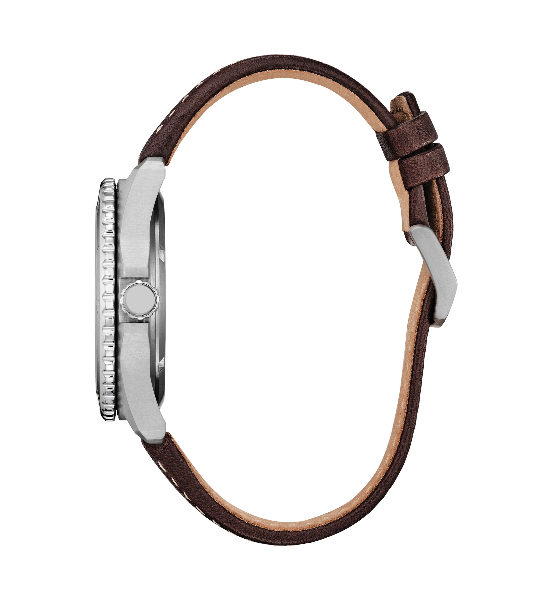 Mens Sport Casual Brycen Silver Tone Super Titanium Bracelet Watch 