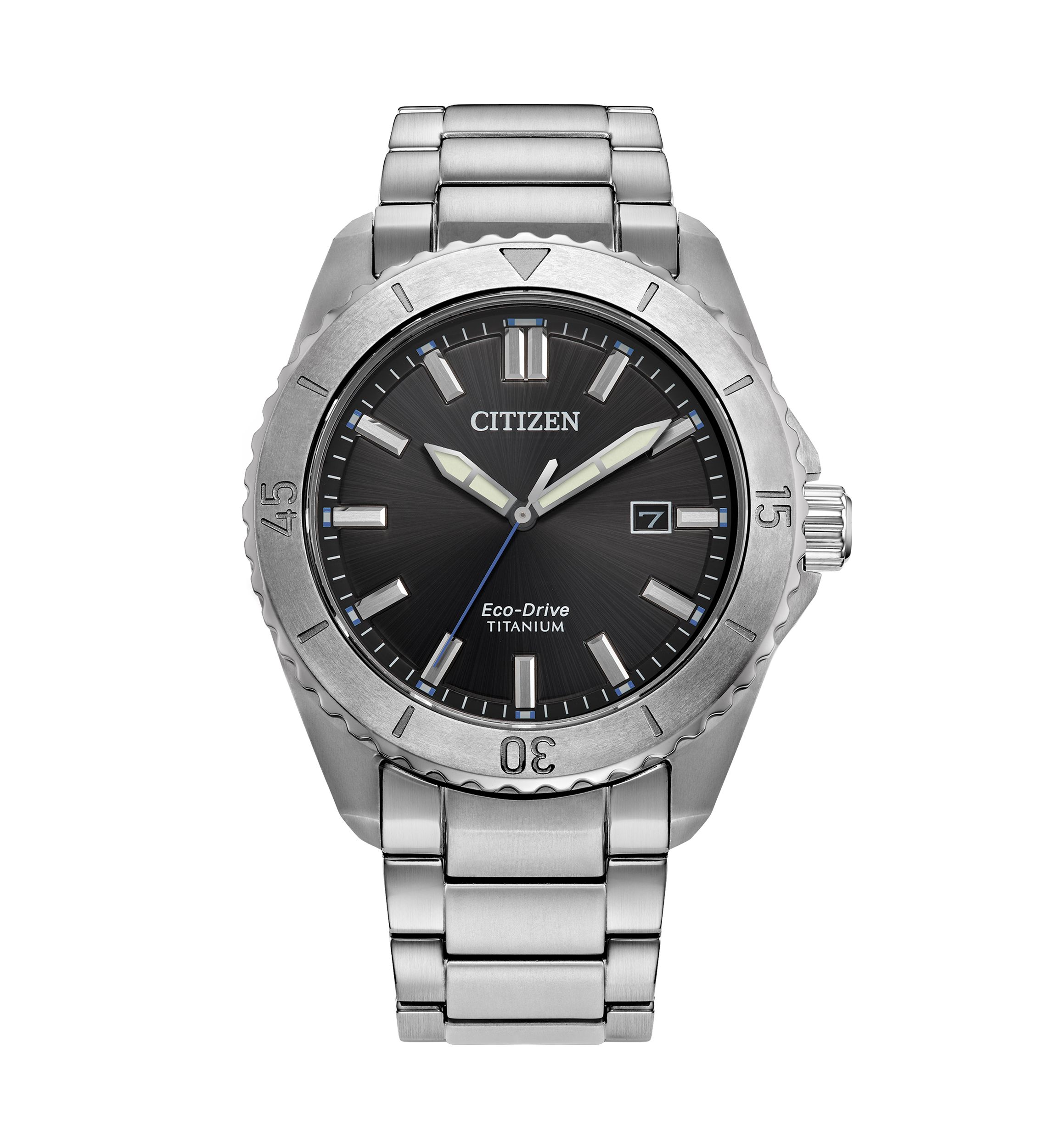 Mens Sport Casual Brycen Silver Tone Super Titanium Bracelet Watch 