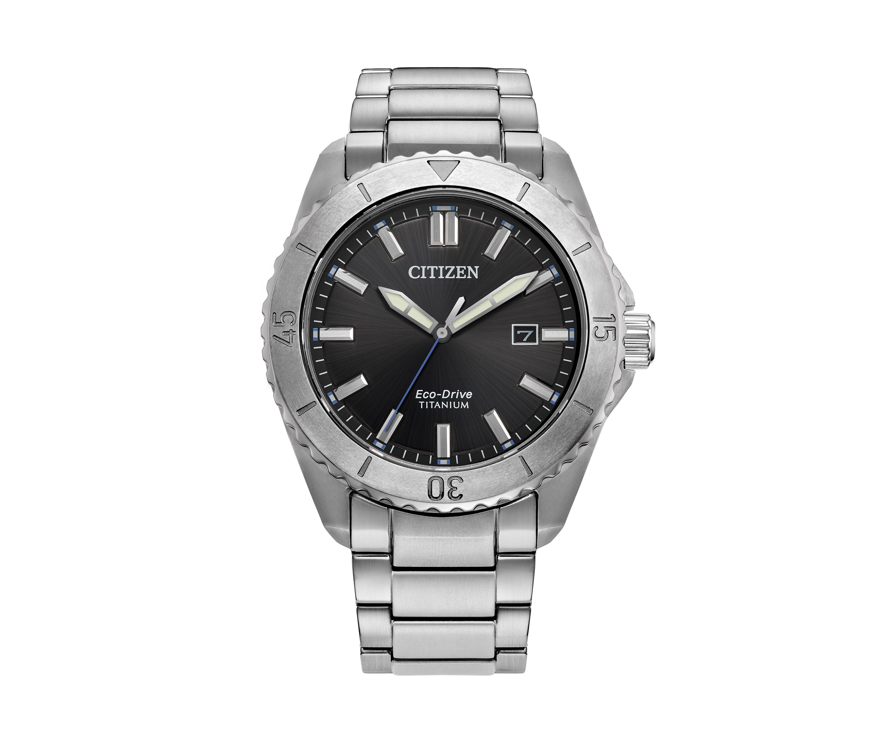 Mens Sport Casual Brycen Silver Tone Super Titanium Bracelet Watch 
