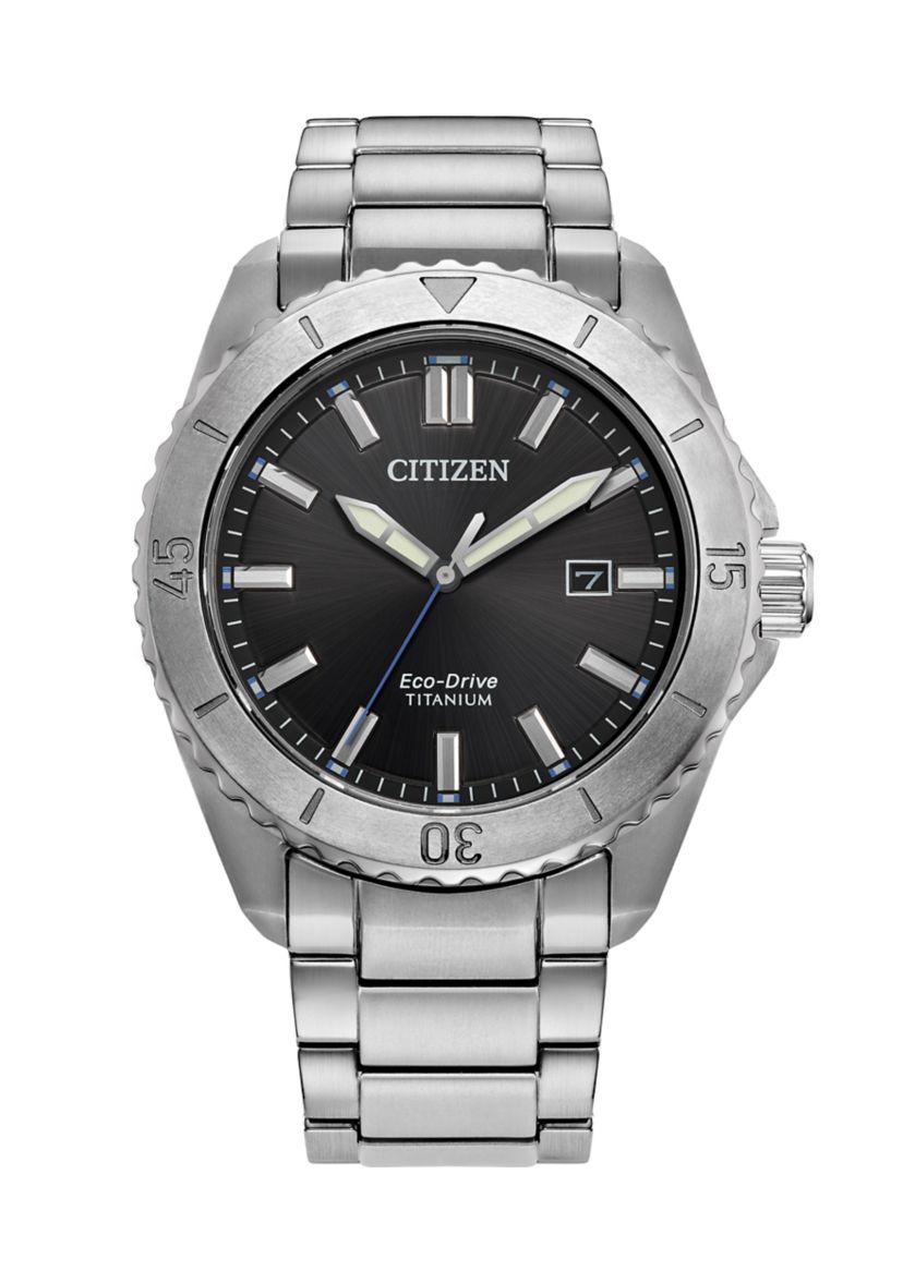 Mens Sport Casual Brycen Silver Tone Super Titanium Bracelet Watch 