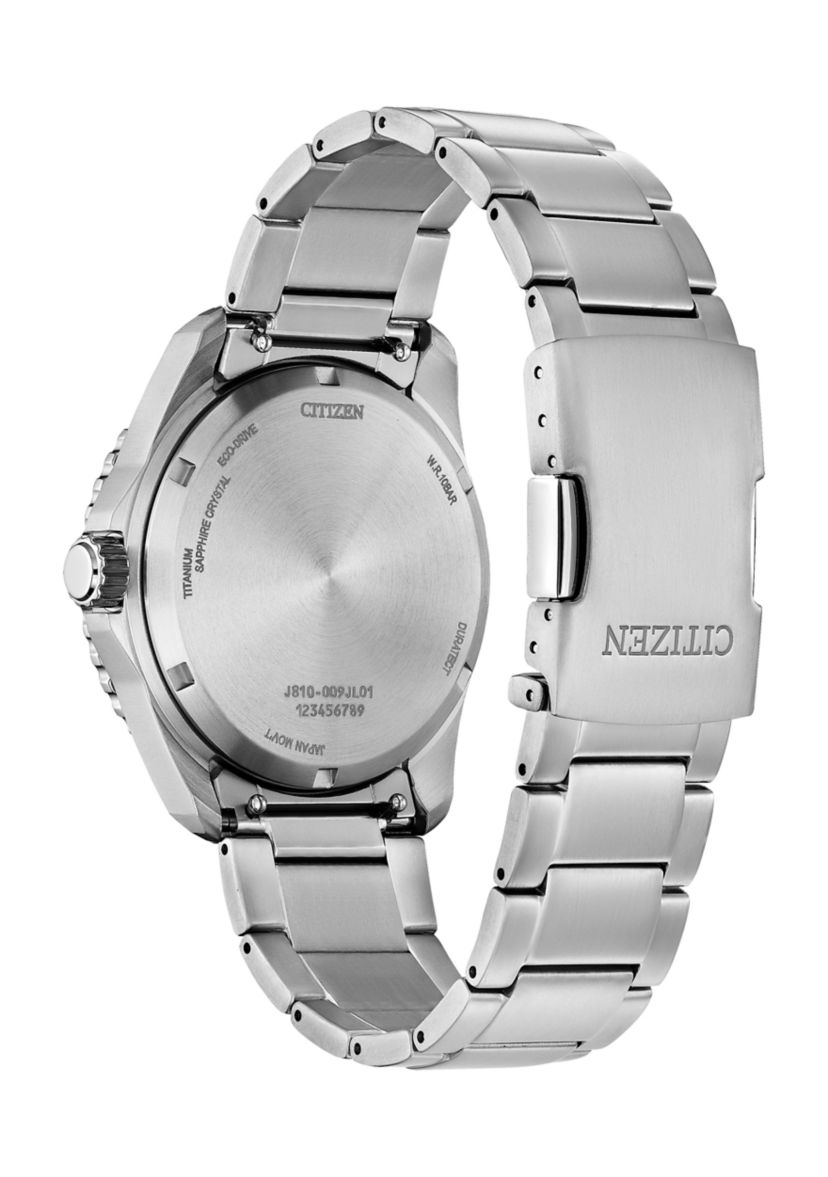 Mens Sport Casual Brycen Silver Tone Super Titanium Bracelet Watch 
