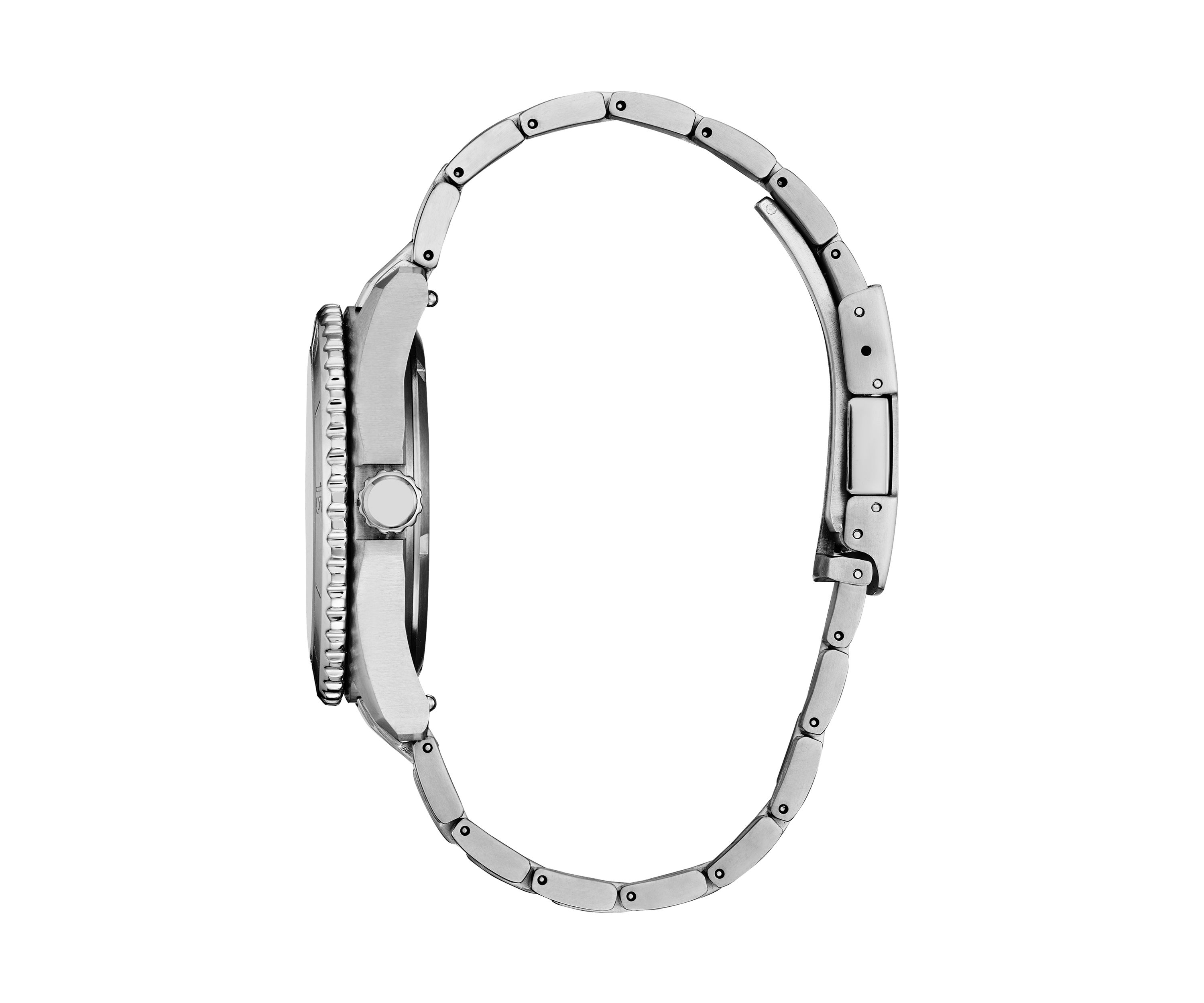 Mens Sport Casual Brycen Silver Tone Super Titanium Bracelet Watch 
