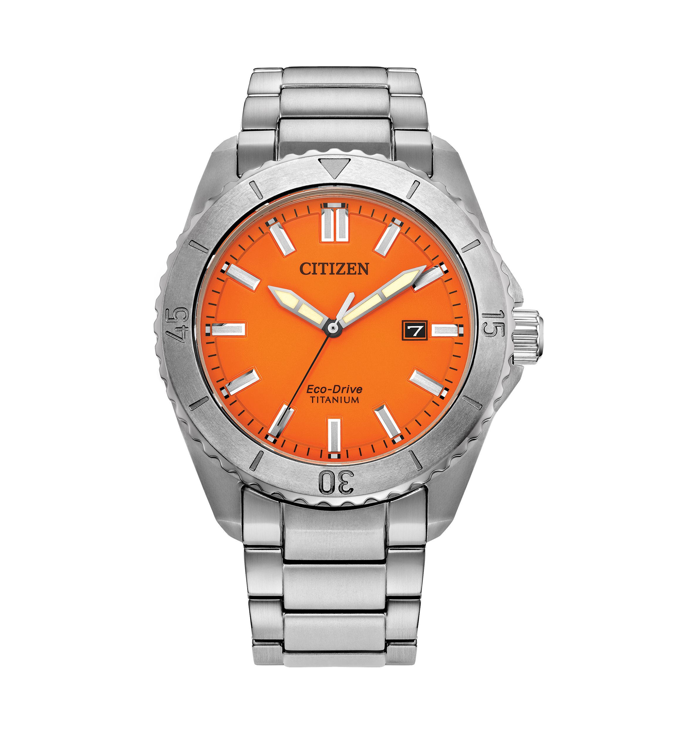 Mens Sport Casual Brycen Silver Tone Super Titanium Bracelet Watch
