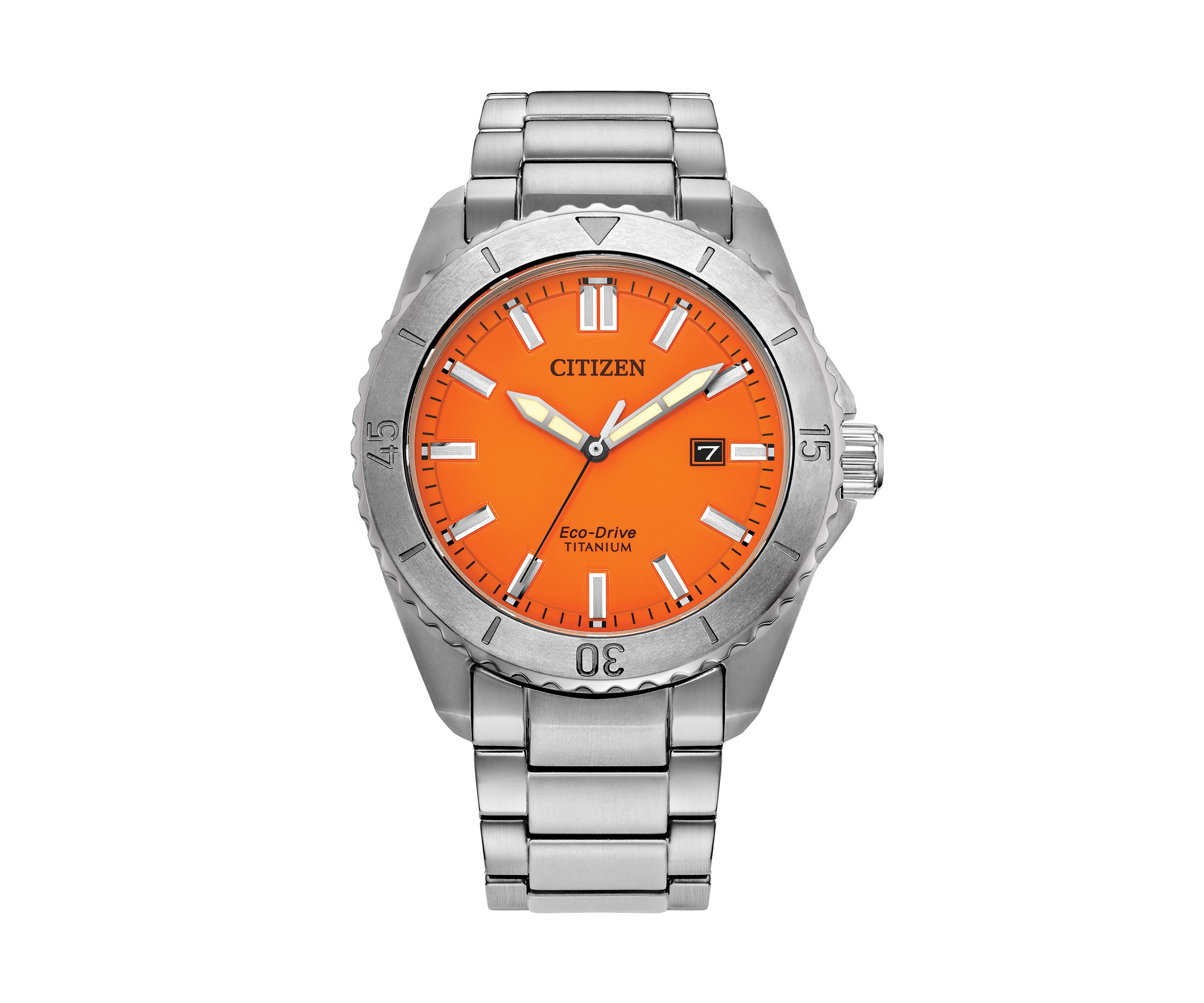 Mens Sport Casual Brycen Silver Tone Super Titanium Bracelet Watch
