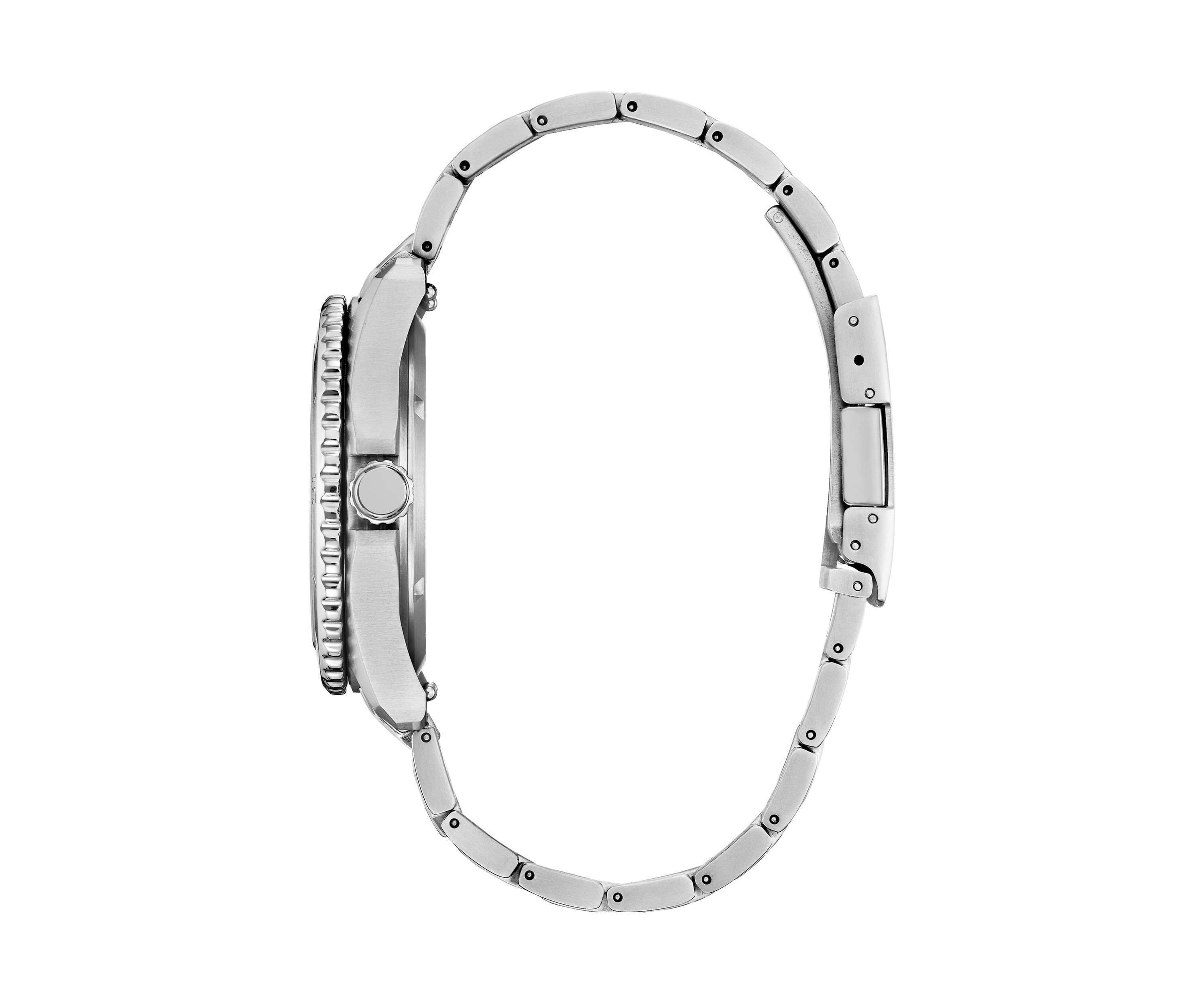 Mens Sport Casual Brycen Silver Tone Super Titanium Bracelet Watch
