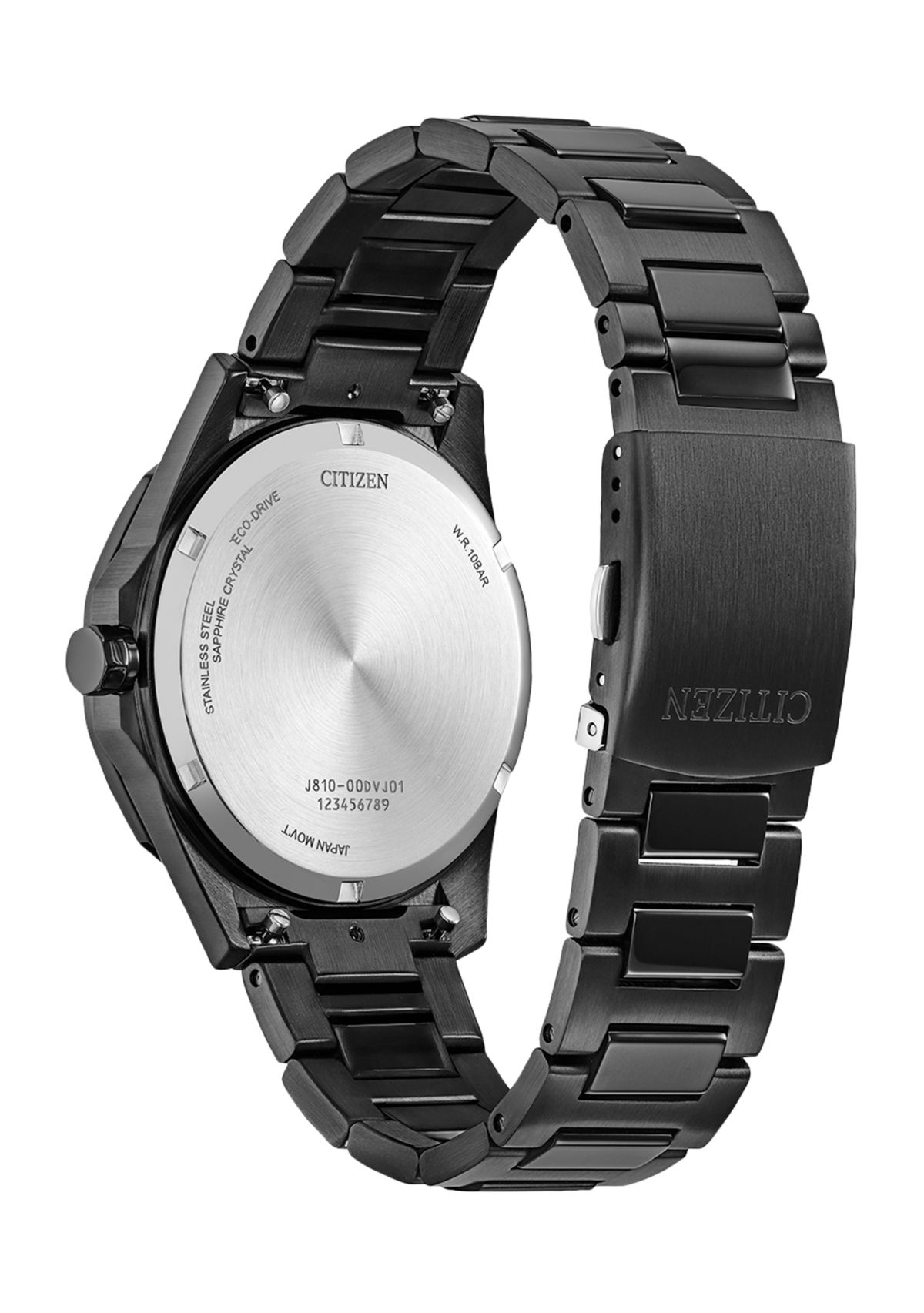 Citizen Mens  Brycen Black Stainless Steel Bracelet Watch 42mm