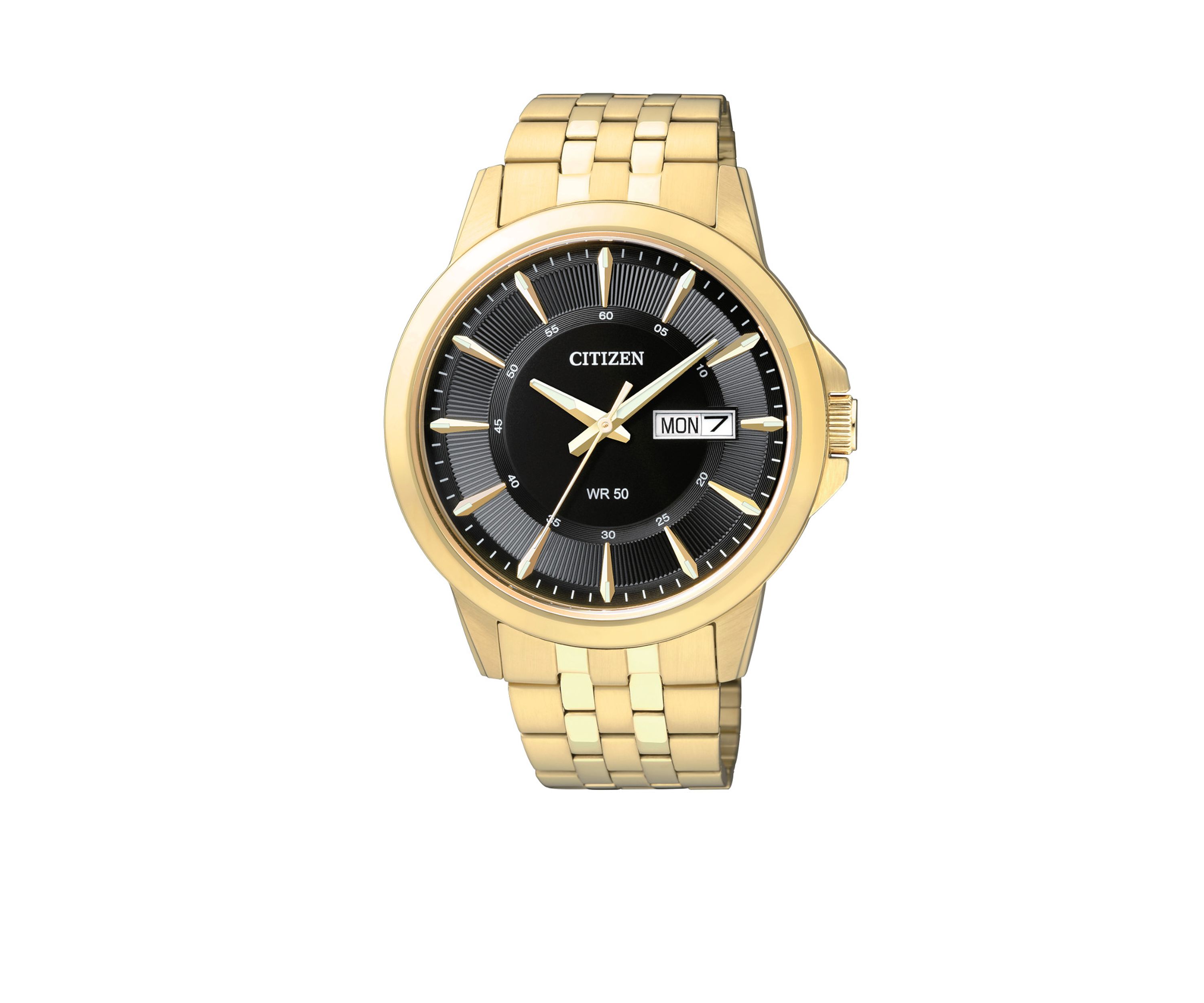 Mens Quartz Gold Tone Watch