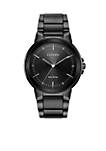 Grey Ion-Plated Stainless Steel Eco-Drive Axiom Black Dial Watch