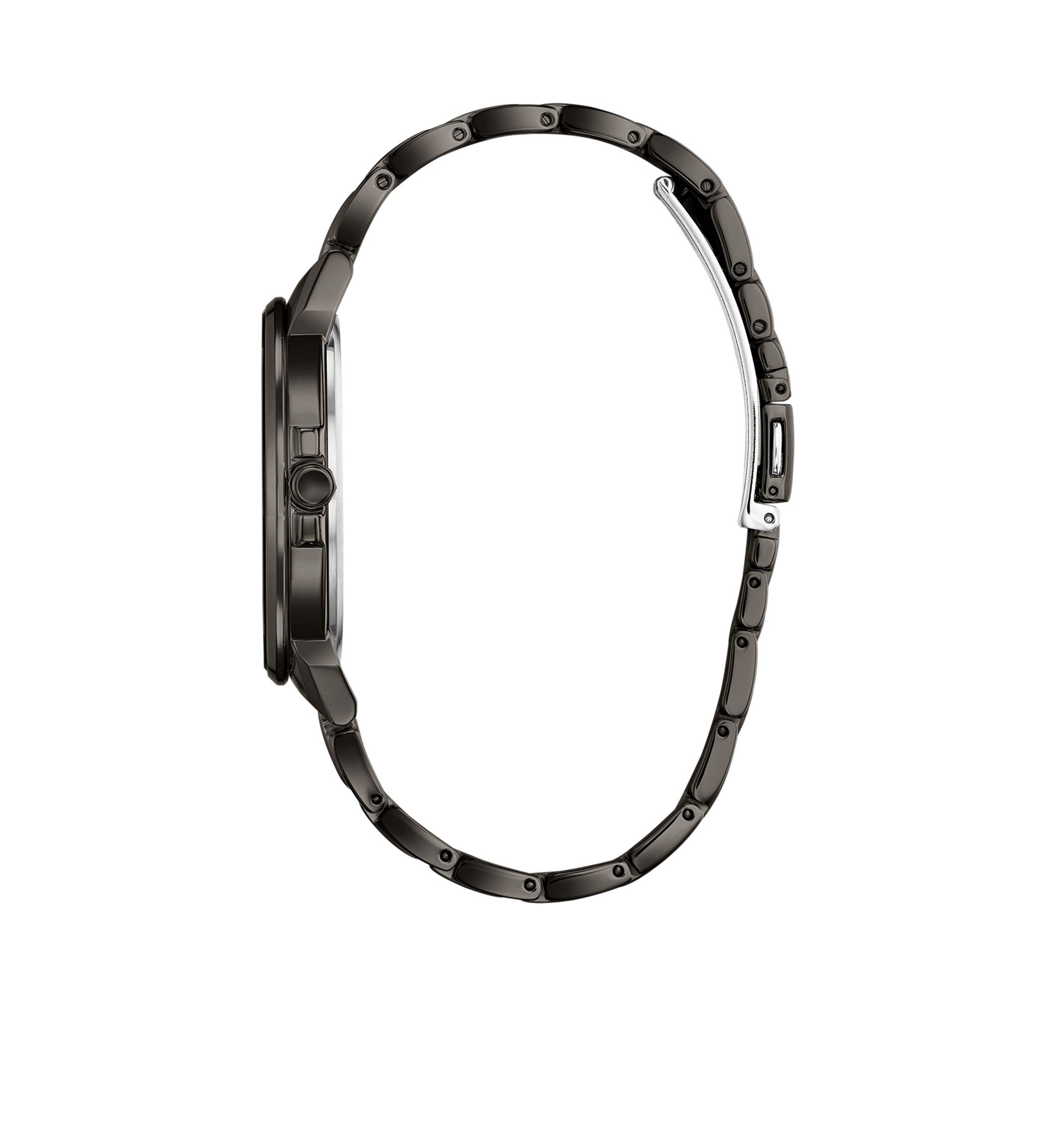 Grey Ion-Plated Stainless Steel Eco-Drive Axiom Black Dial Watch