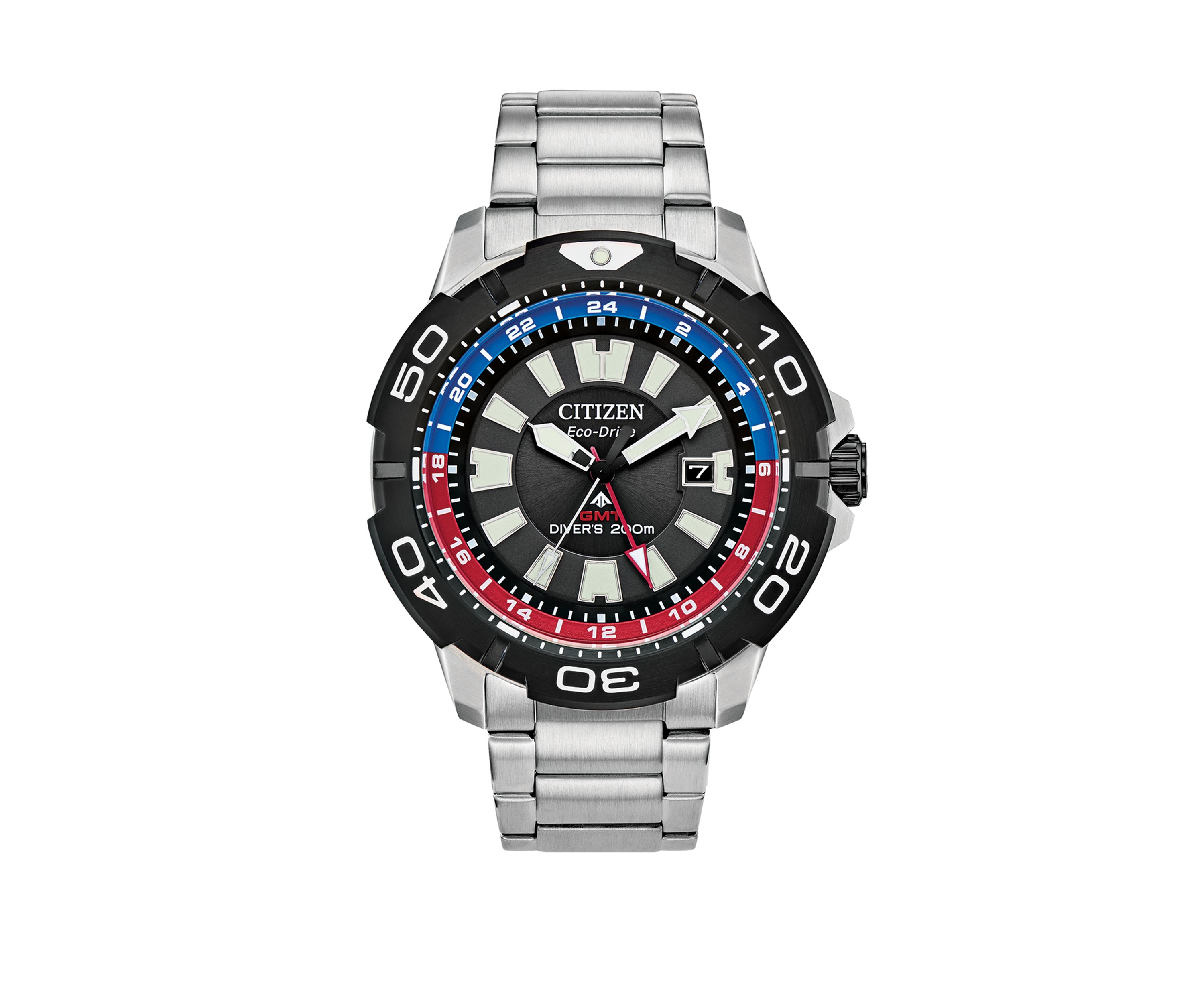 Mens Eco Drive Promaster GMT Diver Watch
